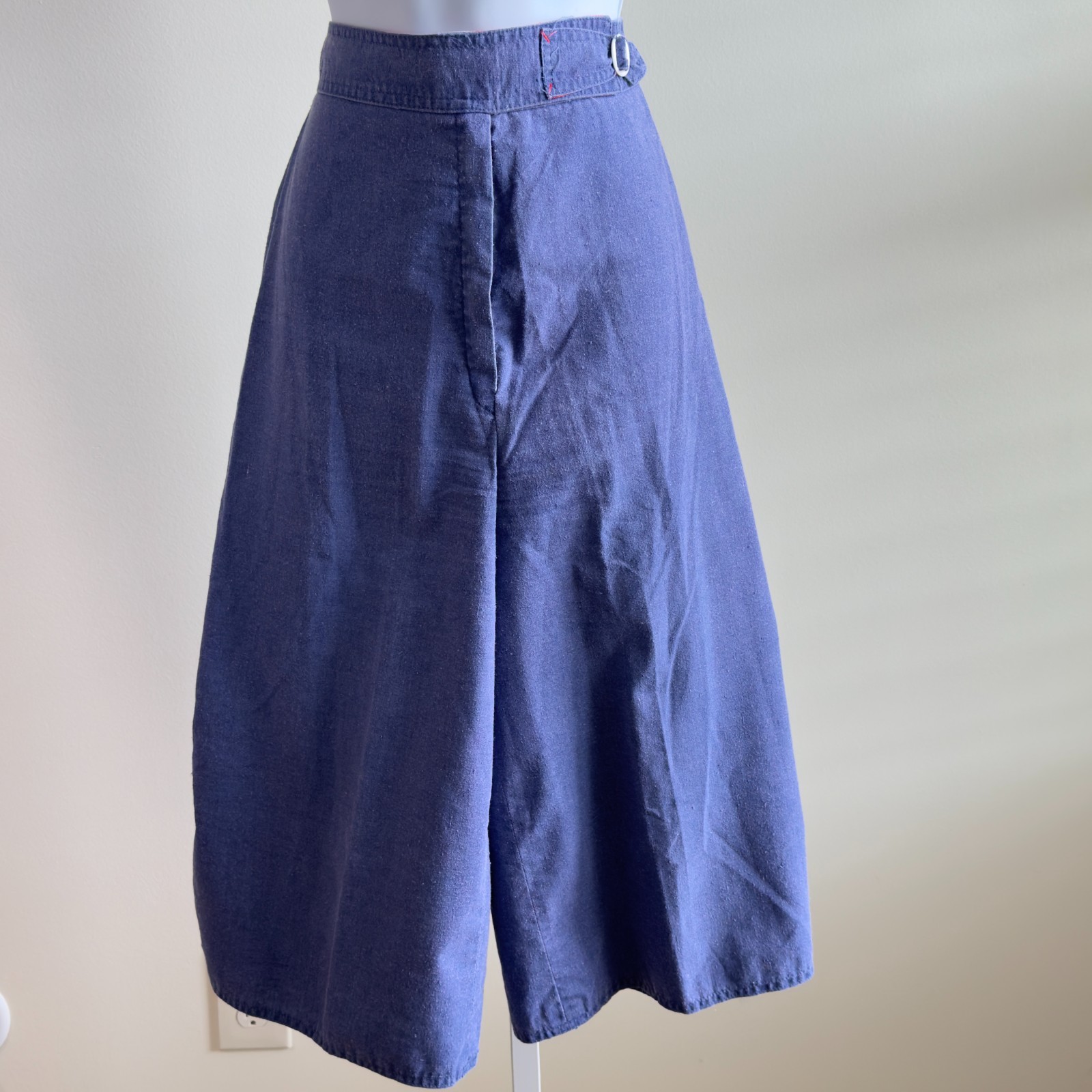 JH Collectibles 2 Pc Capris Jacket Suit Women&rsquo;s 4 6 Blue Made USA Cotton Blend