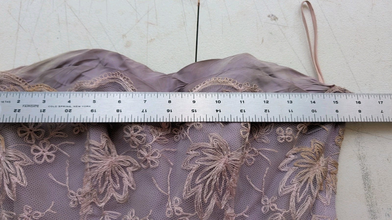 Vintage 1950s Prom Dress Lilac Net Lace Fit And Flare