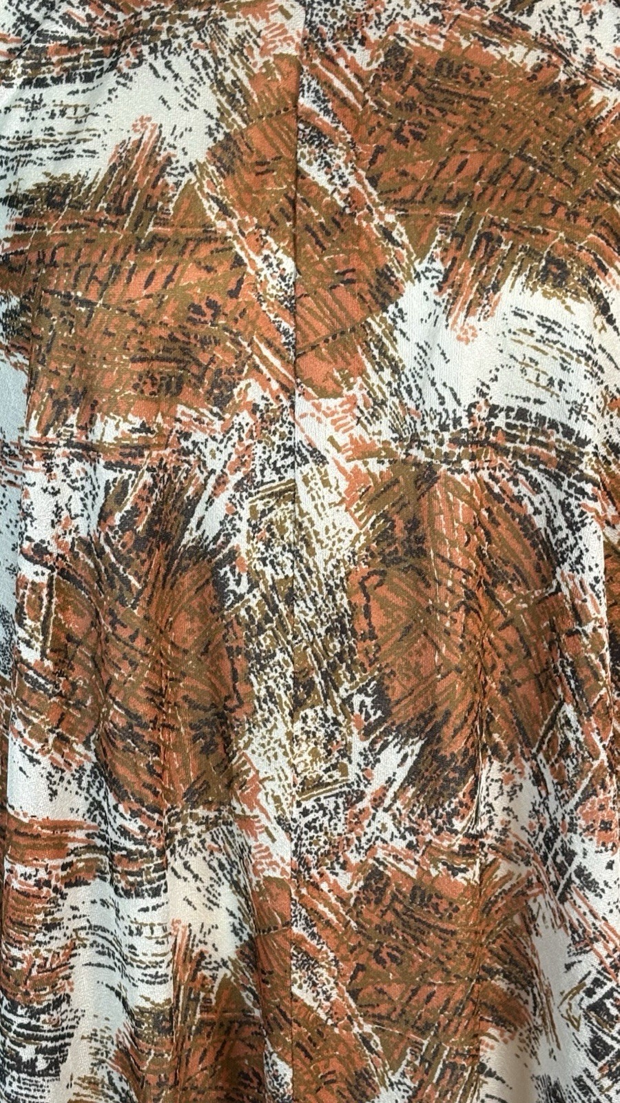 Vintage 1970&rsquo;s Caftan Kaftan Batwing Copper Tiki Hippie One Size
