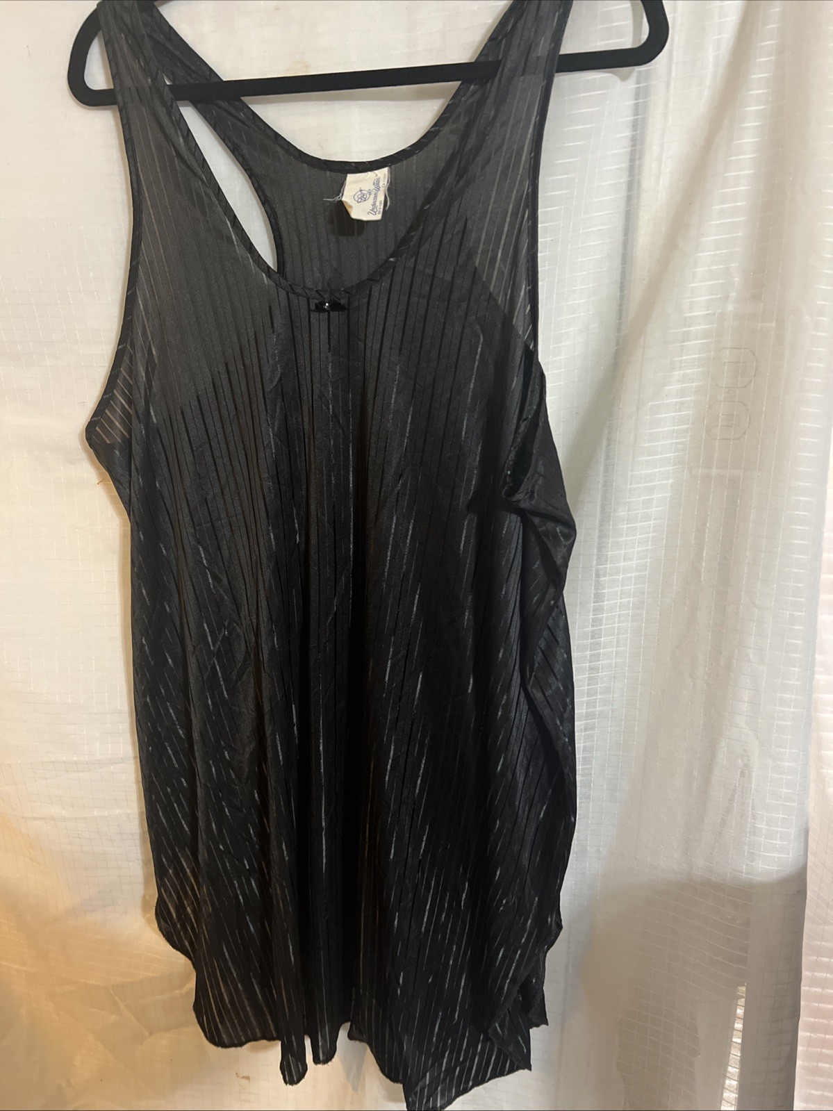 Vintage Women&rsquo;s UNDERCOVER WEAR Black Nightgown – siren romantic goth -sz? (BL3)