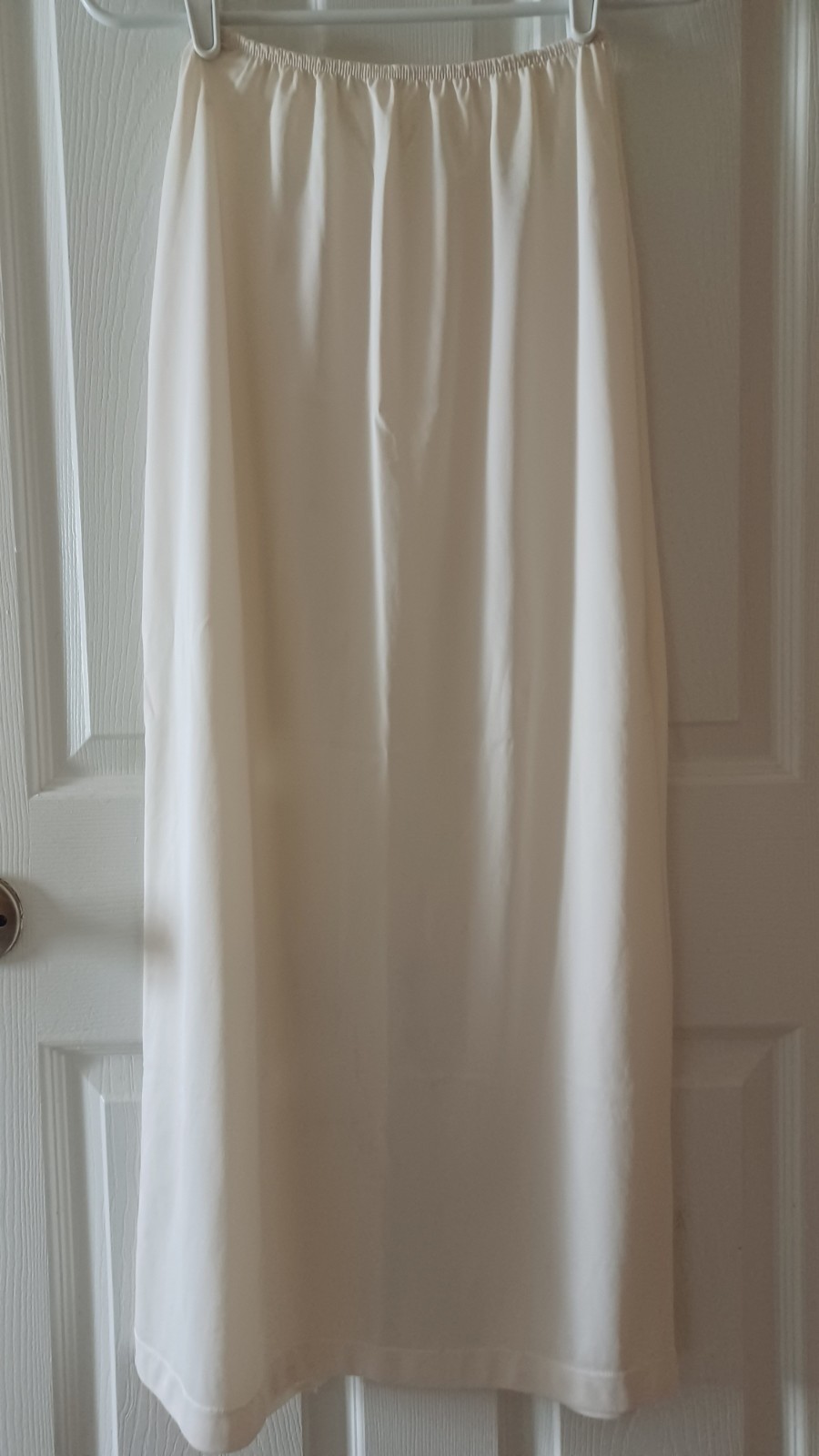 Vintage Sears Formal Half Slip Ivory 27-29 Waist Length 36 In Slit Lace Accent