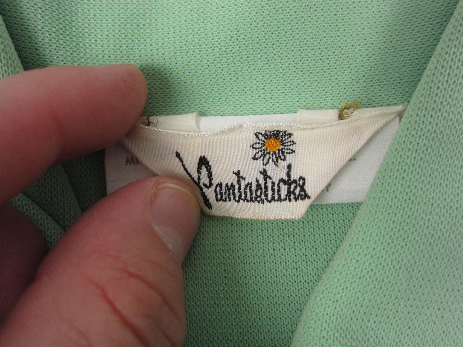 Vintage Disco Shirt Pants Set Womens 13/14 Green MOD Leisure 60s 70s Pantasticks