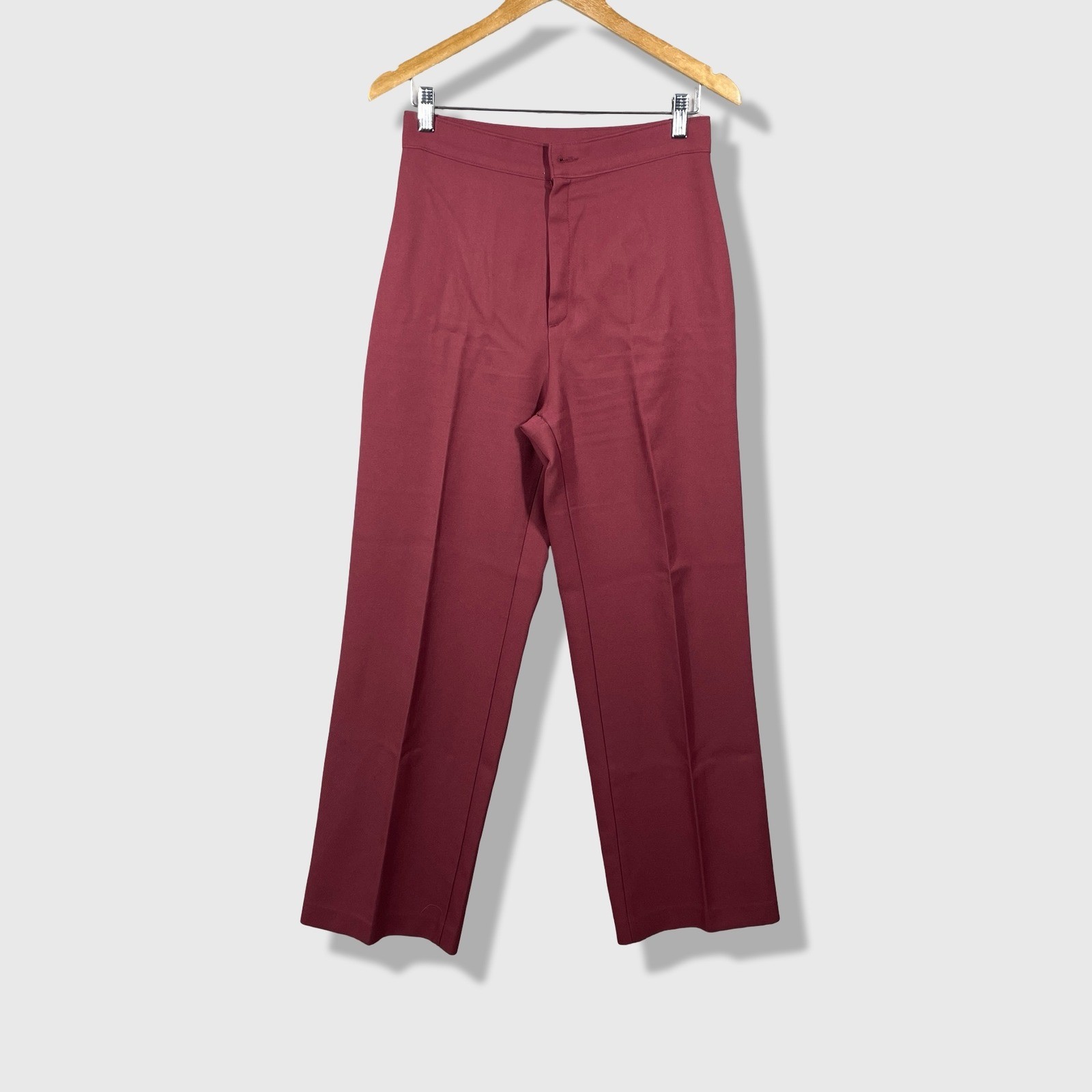 Levi&rsquo;s Trousers Women 28 Burgundy Vintage High Rise Straight Leg Classic Retro