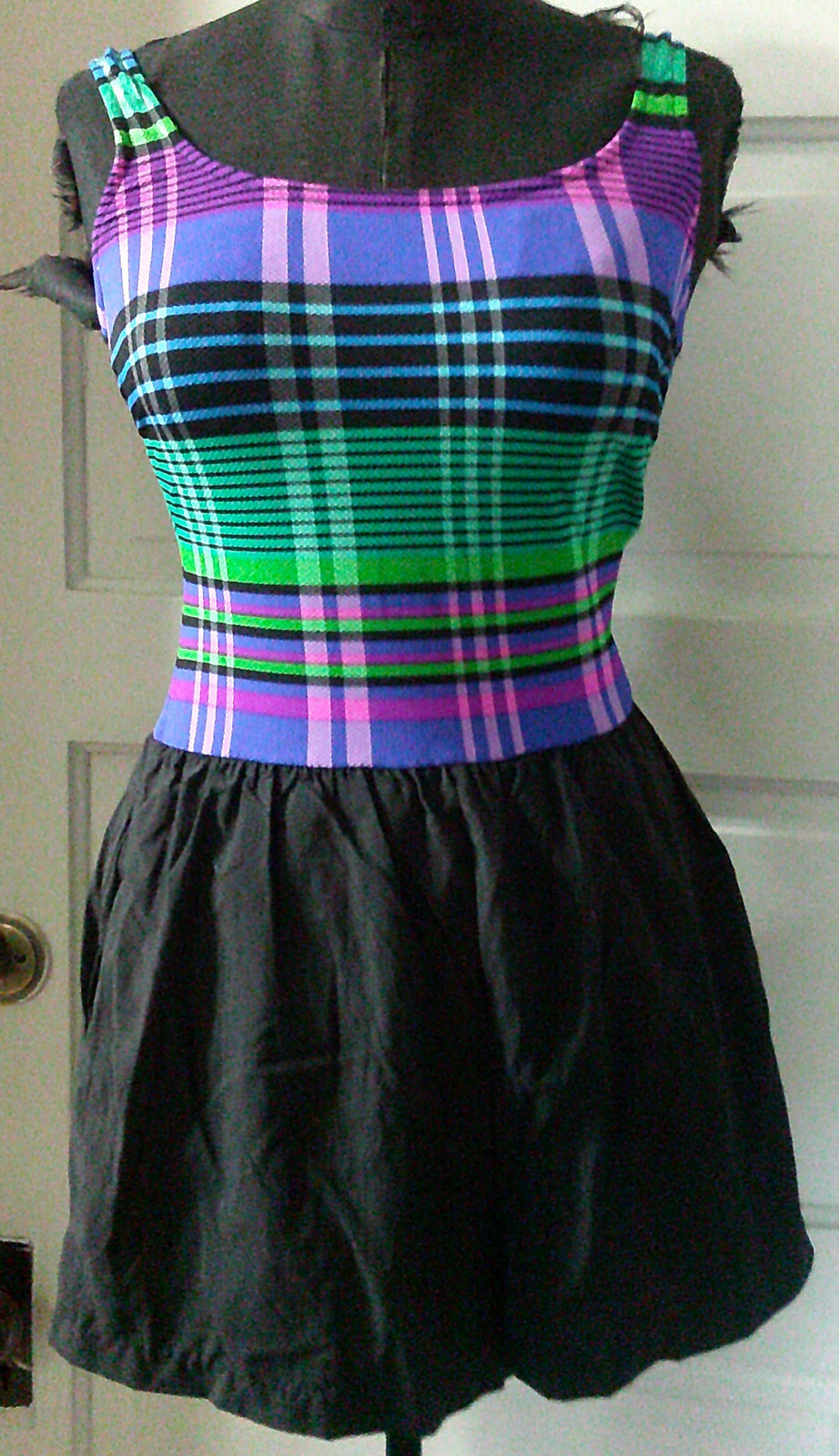 VINTAGE 70&rsquo;s GABAR Ladies 1 Piece Tank Swimsuit Built in Bra 8