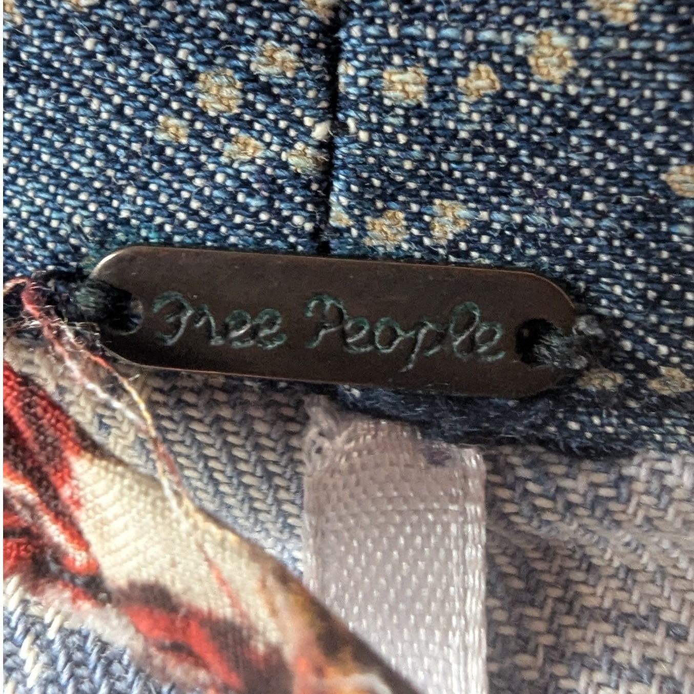 Free People Song Bird Duster Jacket Patchwork Mixed Print Sz M Boho Festival