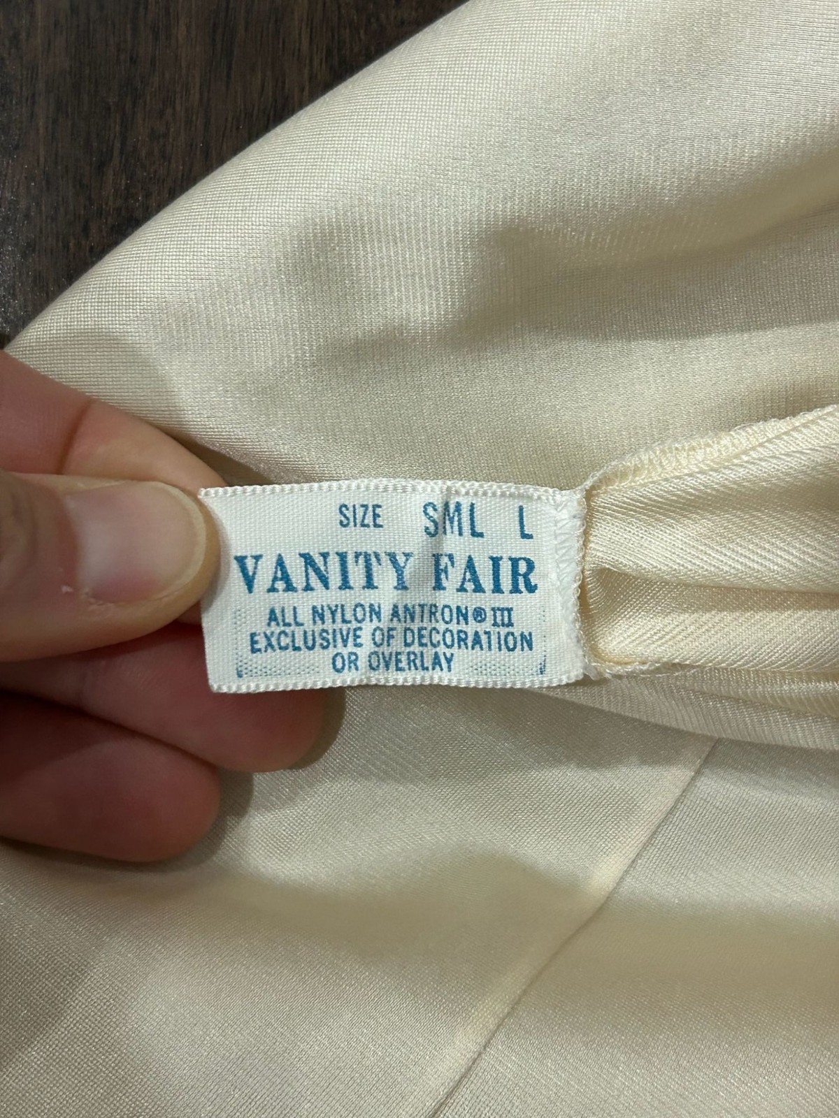 Vanity Fair Large Cream Nylon Half Slip Lace Hem Ethereal Romanticcore