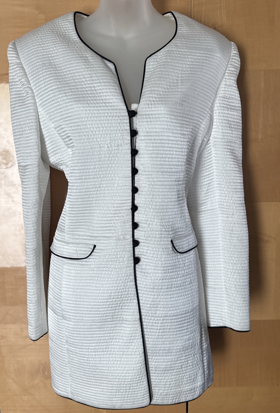 Vintage Silk Knot Button Front Jacket Or Dress REPURPOSE😊 Custom Made Quality✅M