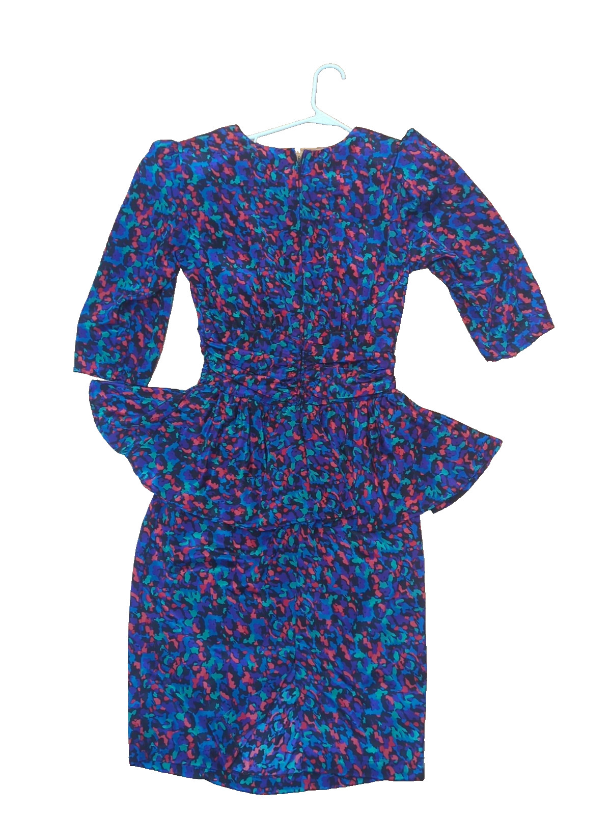 Shelly Michaels Vintage 1980&rsquo;s Colorful Dress Sz 7/8 Small, Fitted