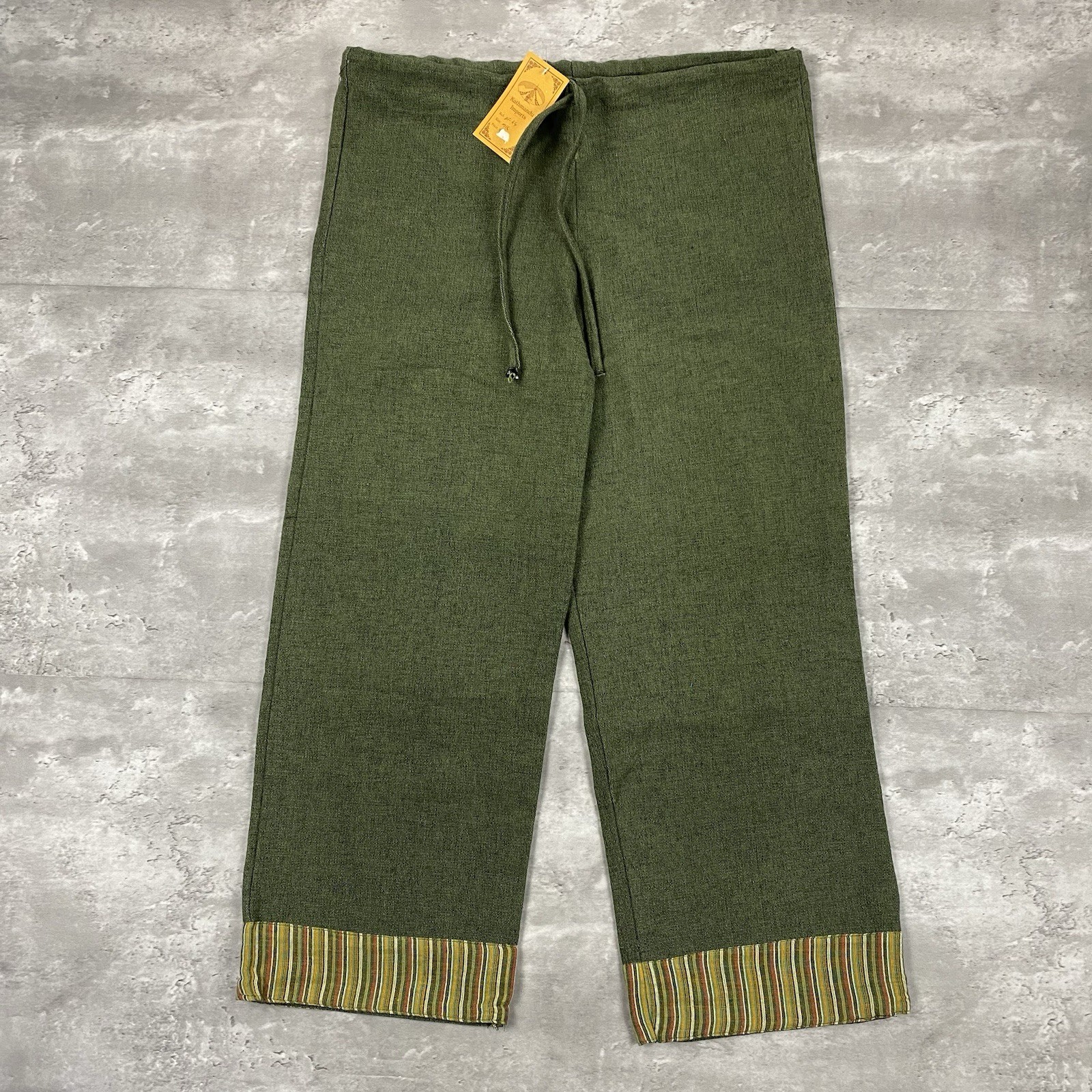 vintage Kathmandu Imports wid leg pants Womens M / L y2k 00s hippie boho lounge