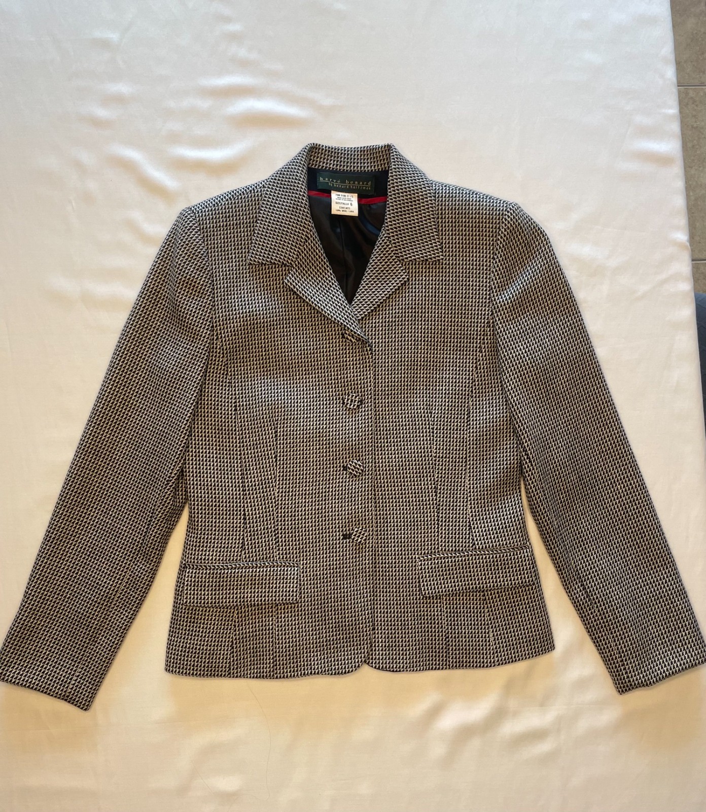 Harve Benard by Benard Holtzman Women’s 100% Wool Blazer Jacket Size 6 Classic