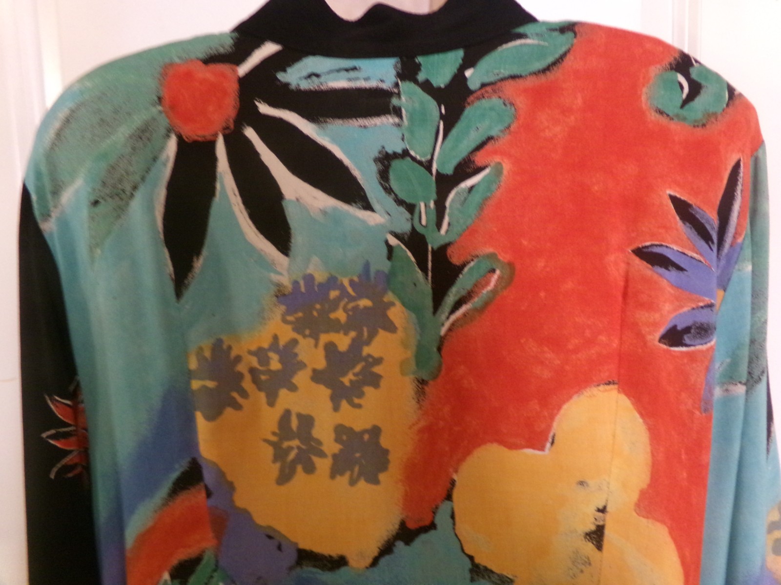 VINTAGE SHARON ANTHONY WOMAN RAYON DRESS/ORIENTAL – See Description for Size