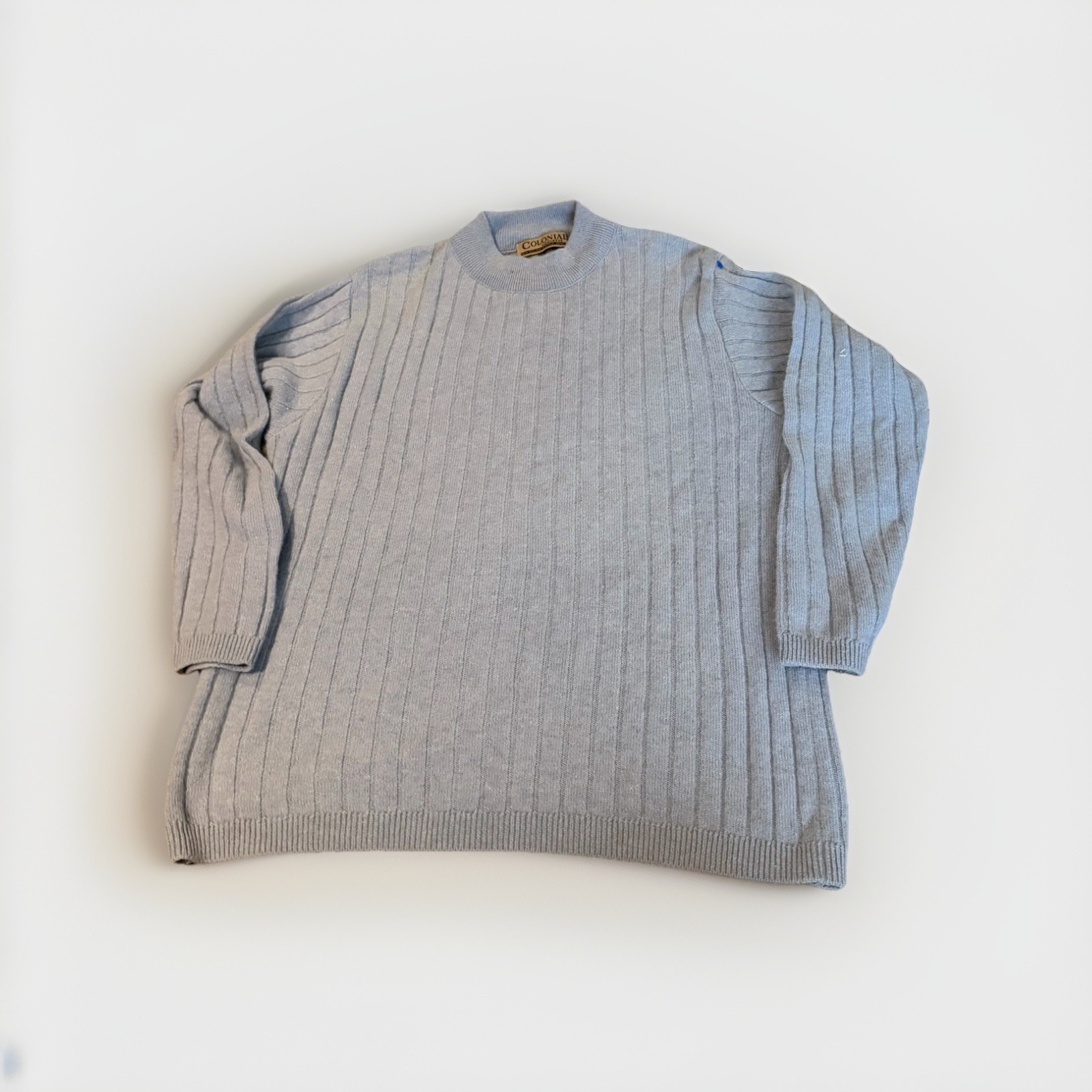 Vintage Colonial Concepts Lambswool Angora Sweater Women&rsquo;s XL Blue New Zealand