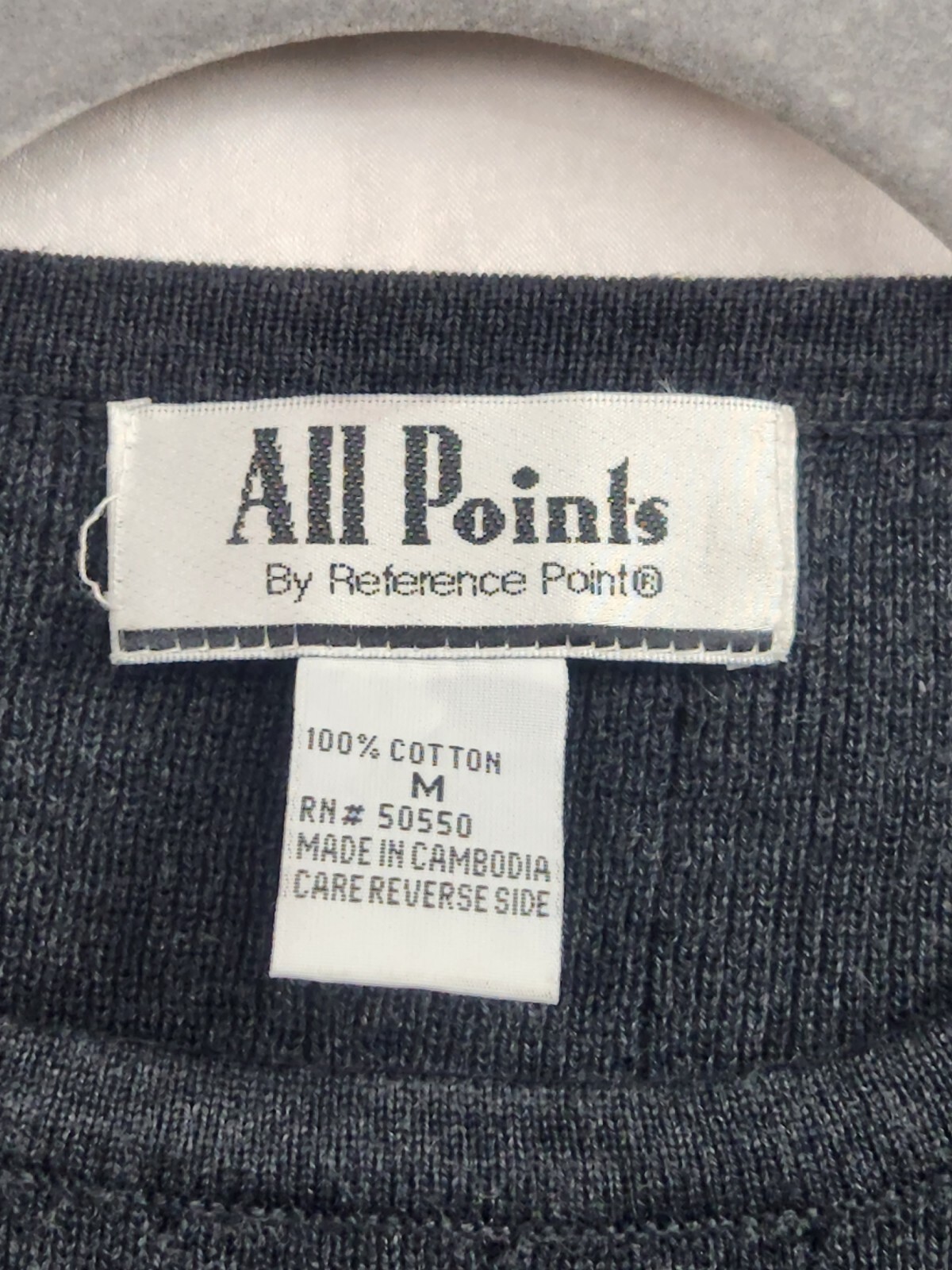 Vintage All Points by Reference Point Women&rsquo;s Gray Knit Cardigan W/ Tank Sz M