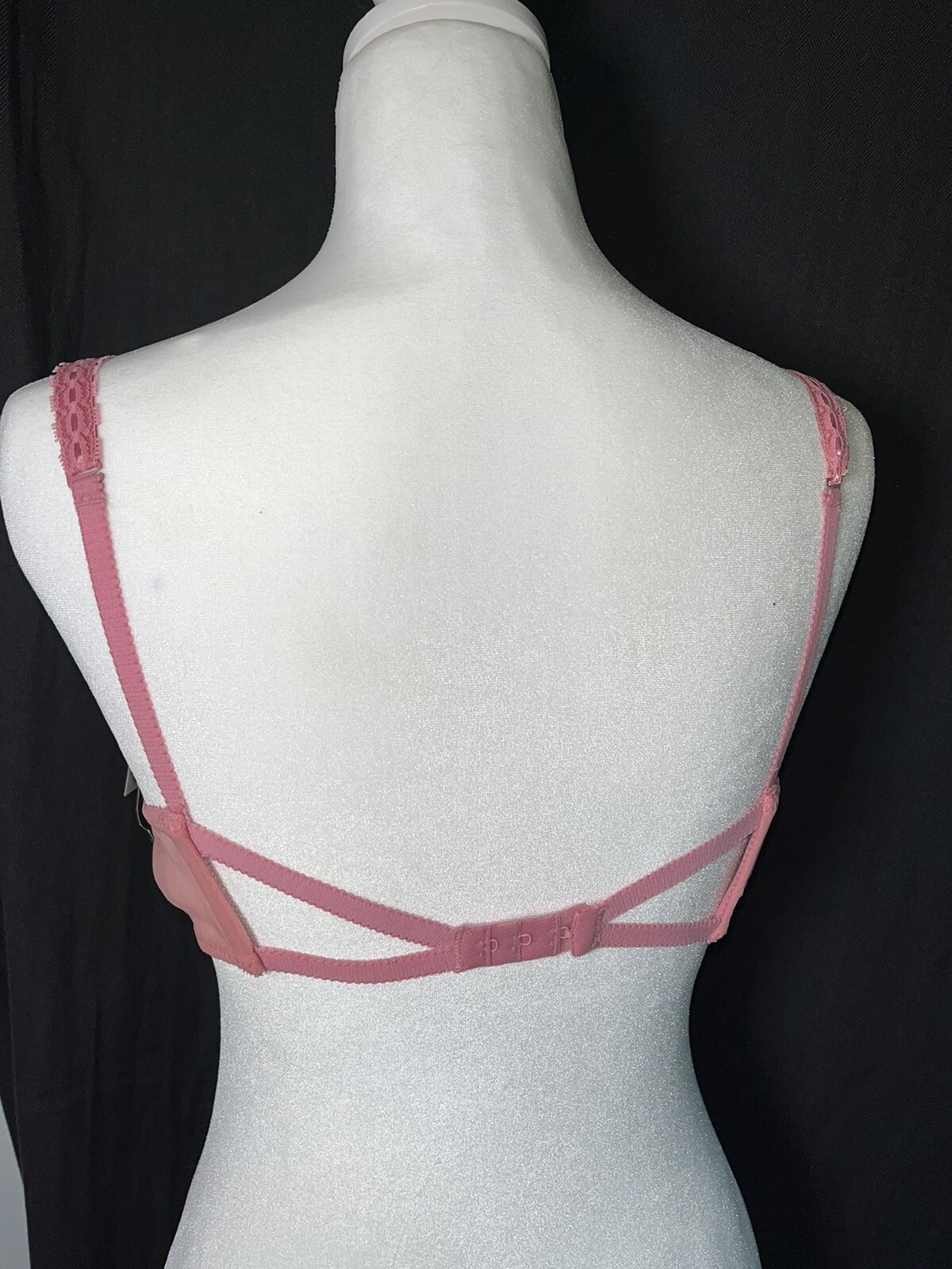 Vtg NOS Bra Push Up Padded Add Cup 80&rsquo;s ADONNA Dream Maker Mauve Pink 34b