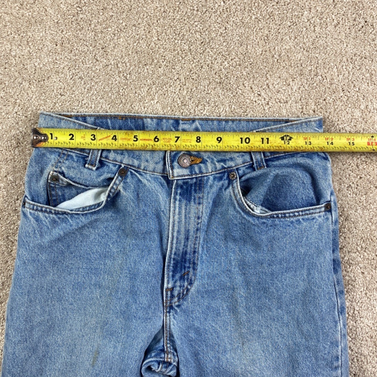 Levis 550 Student Vintage Orange Tab Jeans Made in USA Blue W29 L32 40750-0299