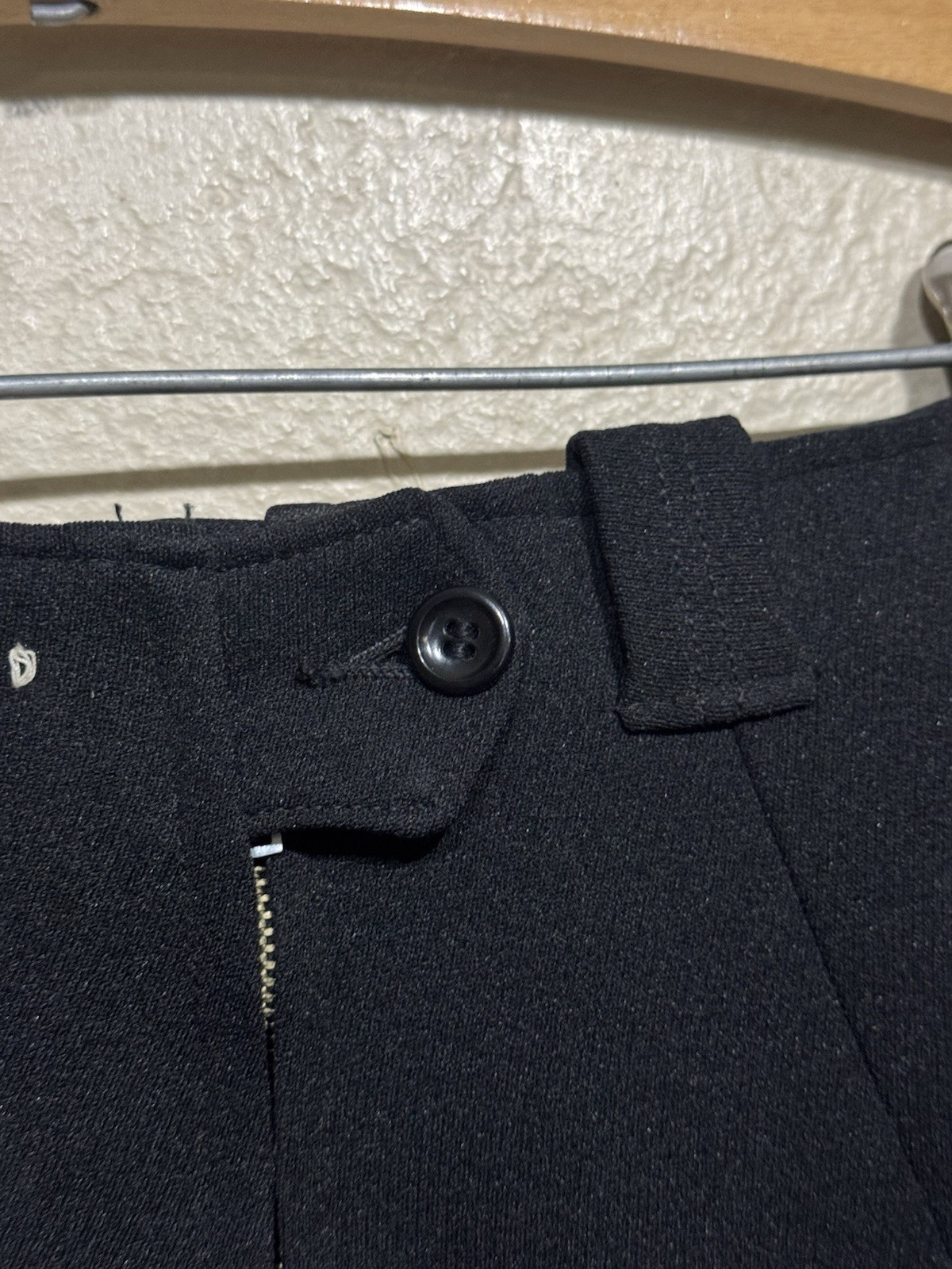 Vtg 50s Black Wool Winter Ski Pants Womens 2/4 26” Waist NOS Profile Sportswear
