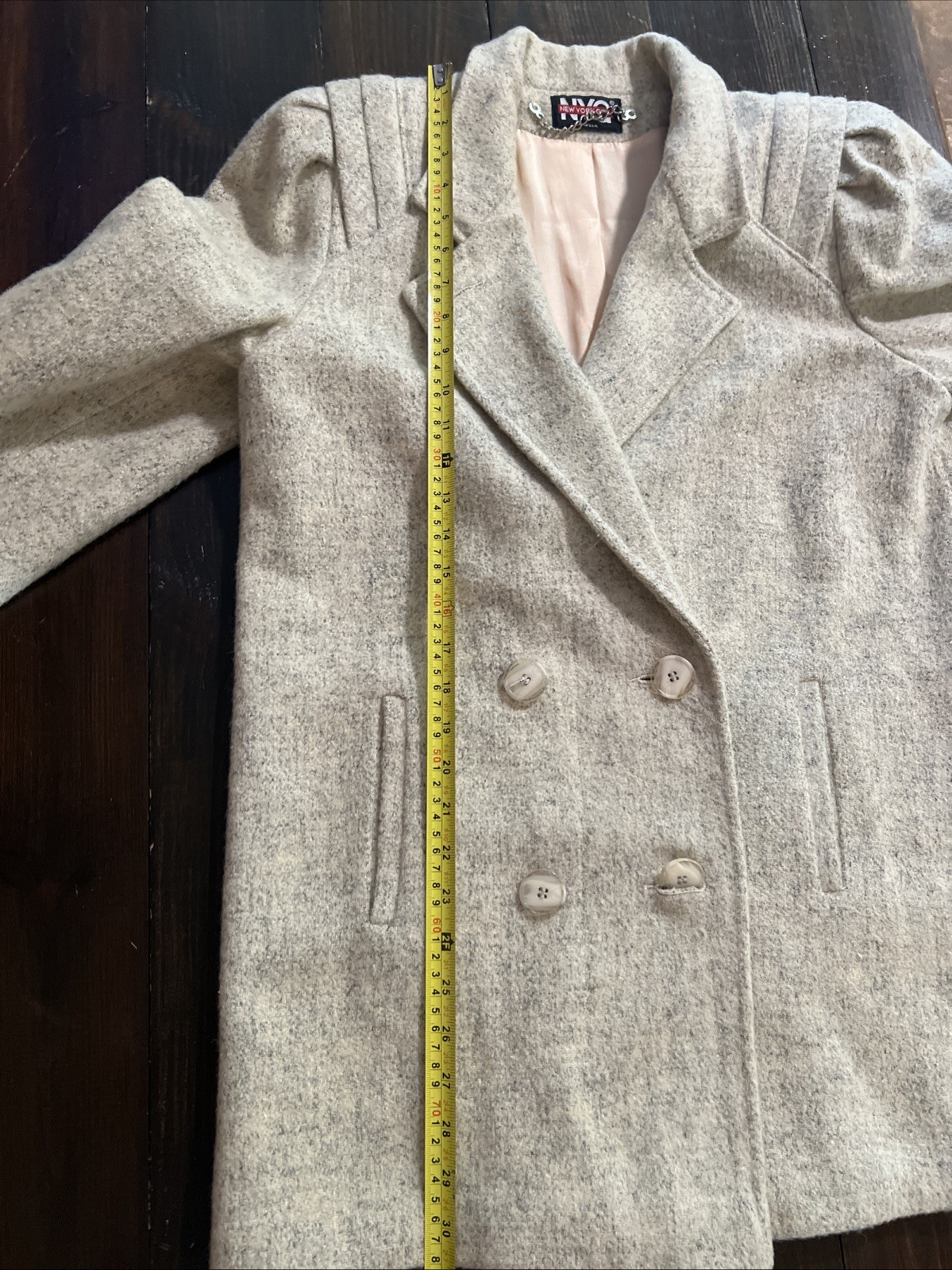 Vintage 80&rsquo;s Union Made New York Girl Wool Blend Jacket. Size 10