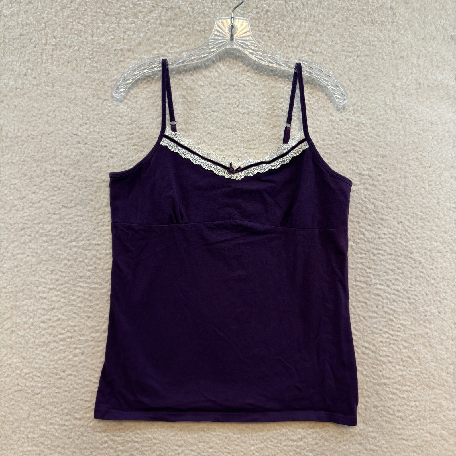 Y2K Vintage Camisole Tank Top XL Purple Coquette Boho Fairy Grunge Whimsigoth