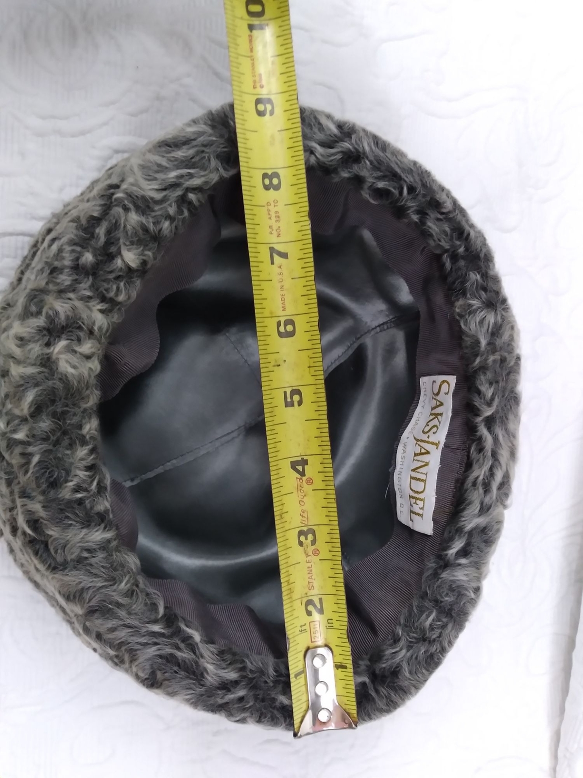 VTG CHLOE / SAKS-JANDEL Chevy Chase Persian Fur Coat w/Hat S/M measured