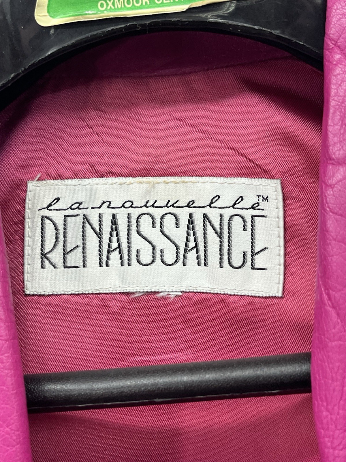 Vtg 80s La Nouvelle Renaissance Hot Pink Leather Jacket Sz M Rockabilly