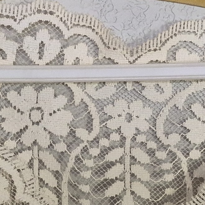 Vintage 1980&rsquo;s Ivory and Lace Dress with Satin Bow. Size Small. Wedding Dress?