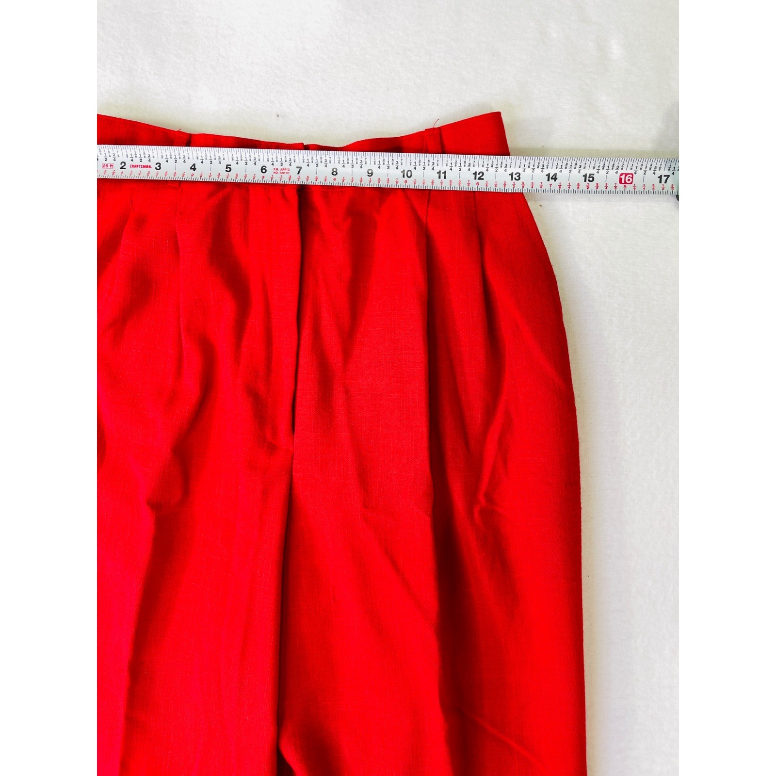 Koret Vintage Red Pleated High Waisted Dress Pants Made in USA Womens Size 10