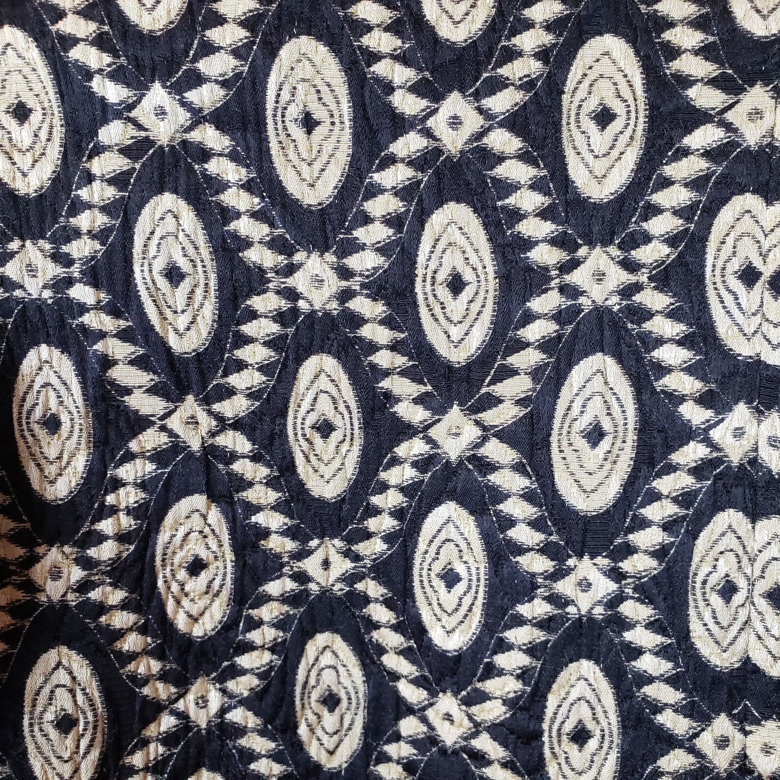 Vintage Escada Jacket 10/12 Wool Silk Blend Ethnic Print Artsy World Traveler