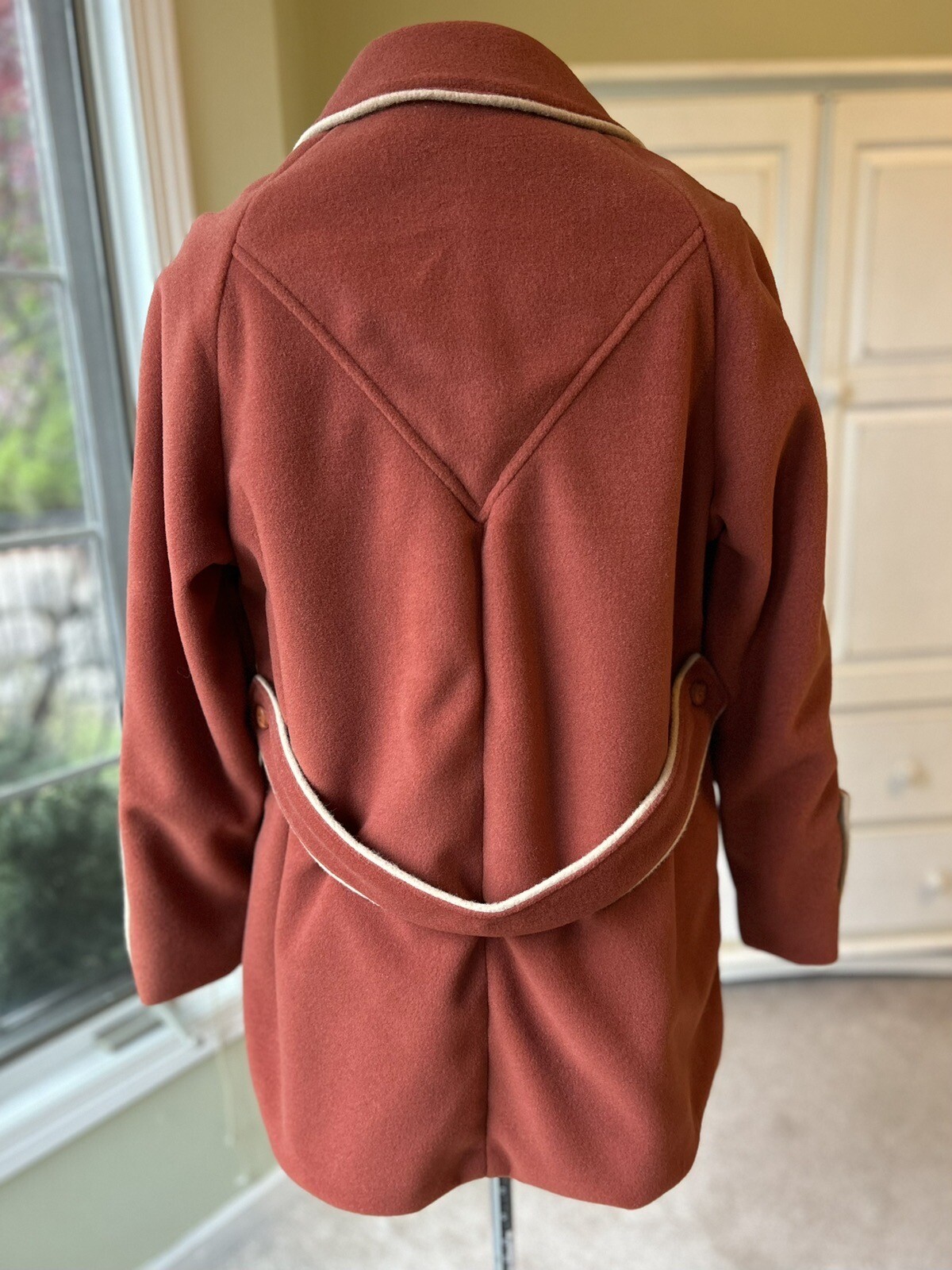 NOS VTG 1980s Orange Fleece Shell Lined Coat Sz 20.5 Cute + Cozy California