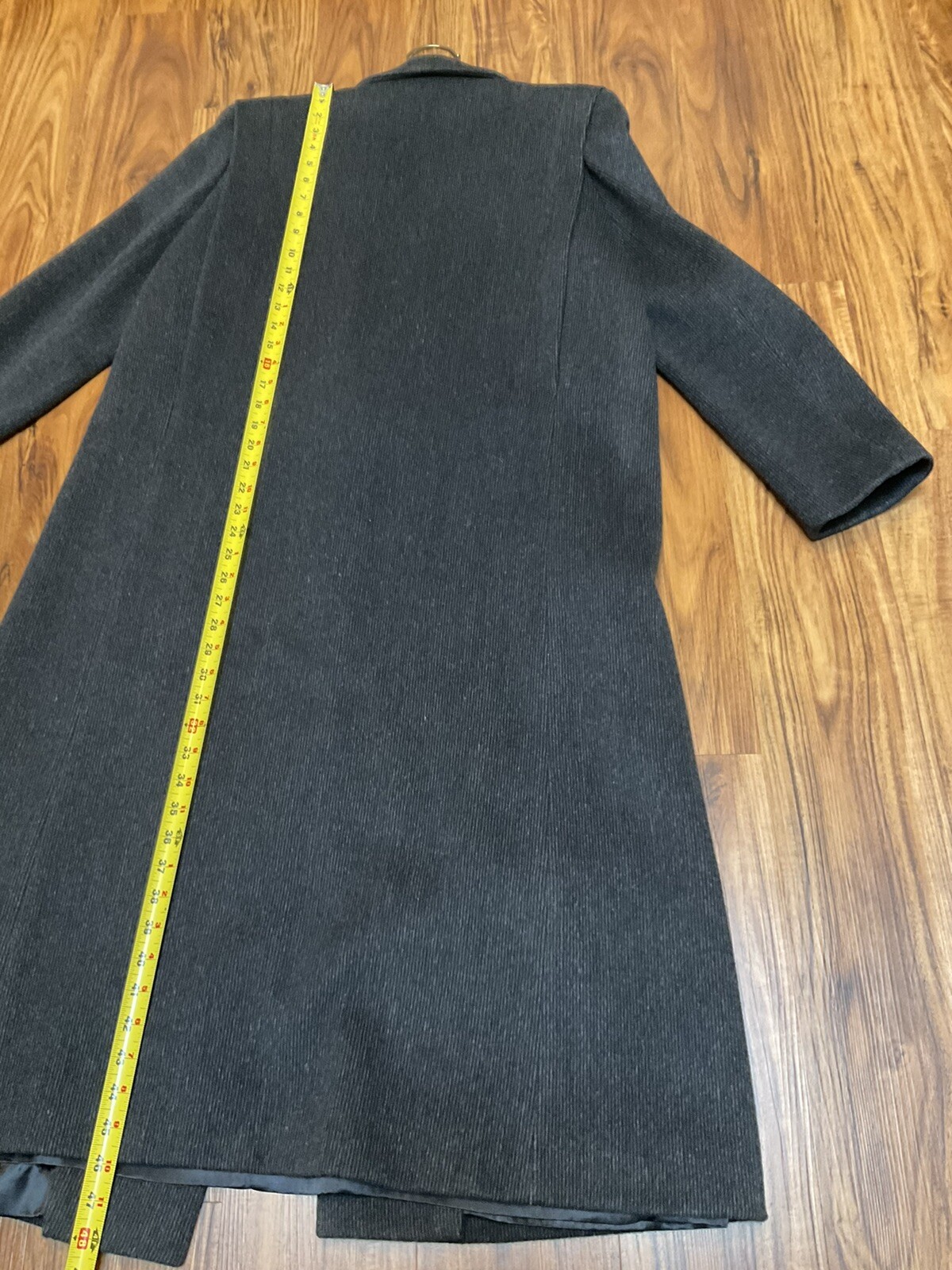 Vintage 80&rsquo;s over coat winter jacket cashmere wool blend Women&rsquo;s Black USA Union