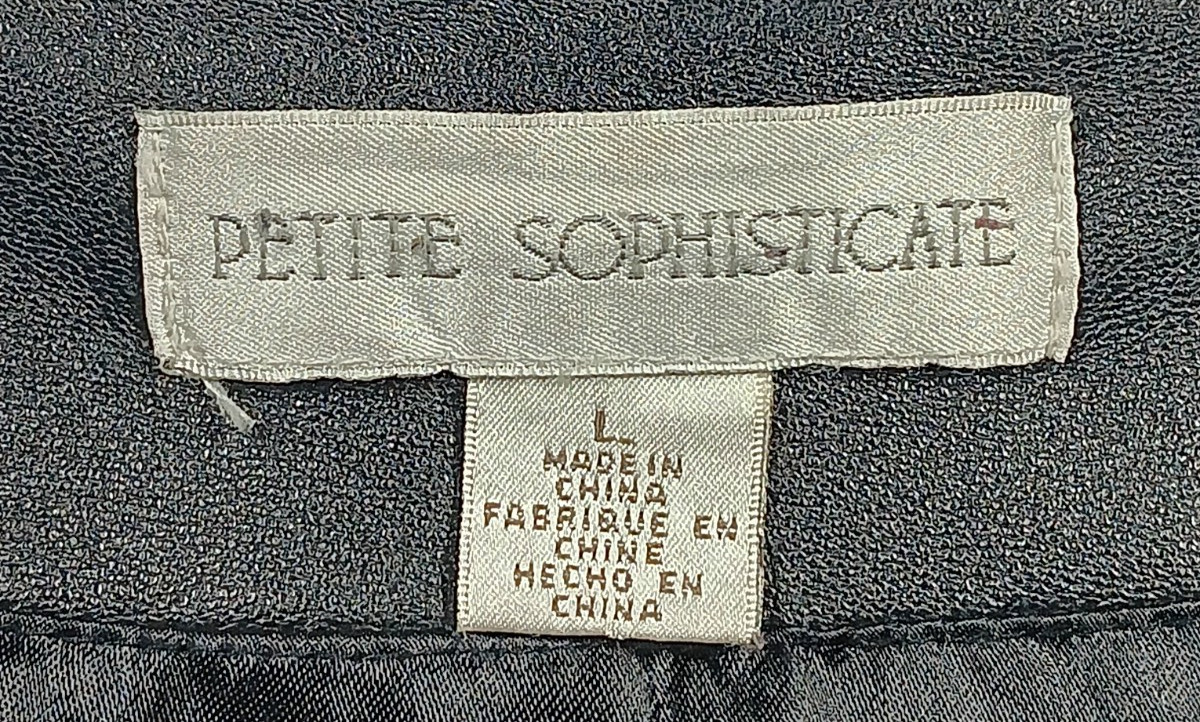 Petite Sophisticate Vintage Leather Jacket Ladies Size Large Black