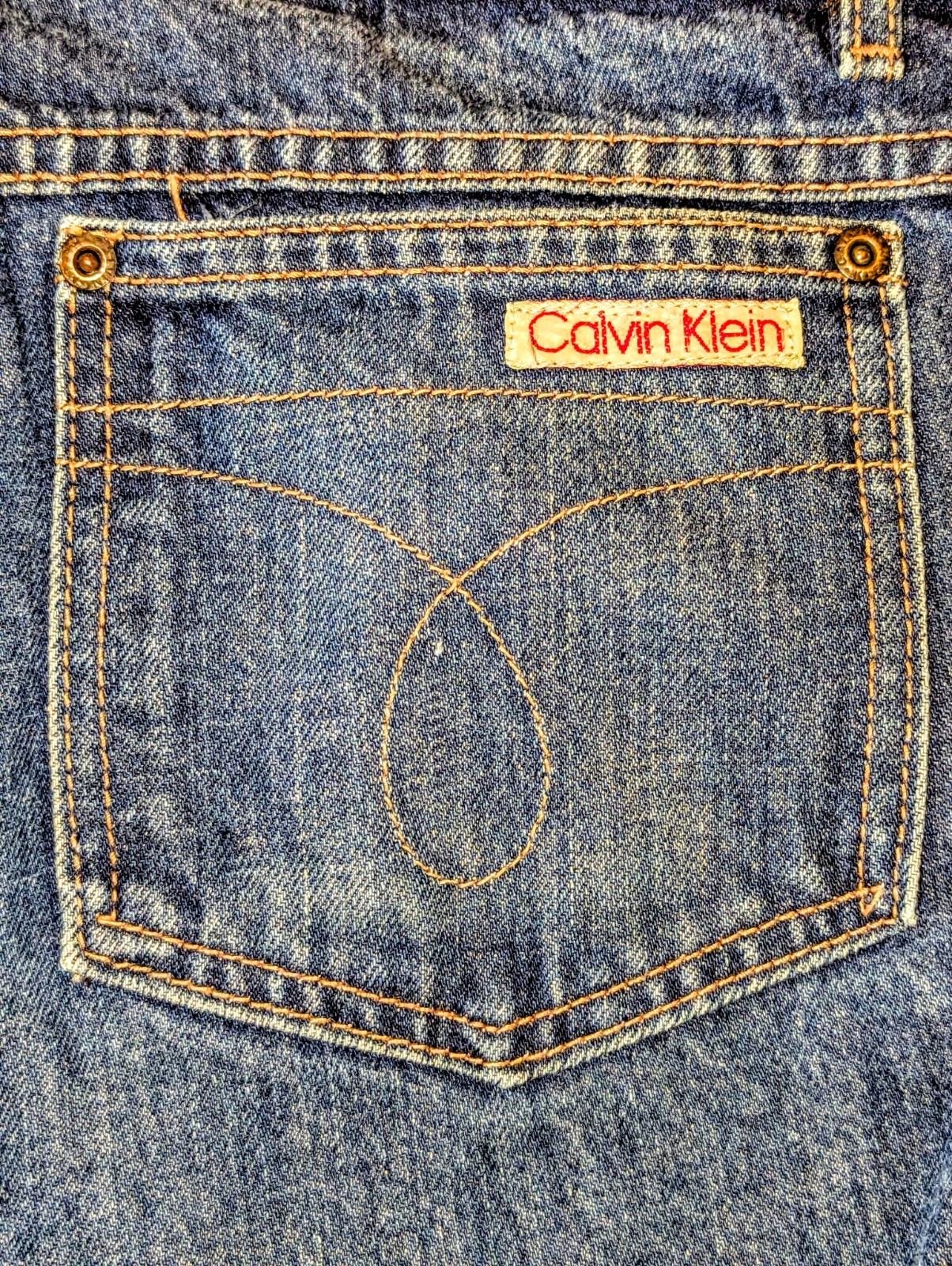 Vintage Calvin Klein Women’s Jeans 90s High Rise Waist Straight Leg 33×33 USA