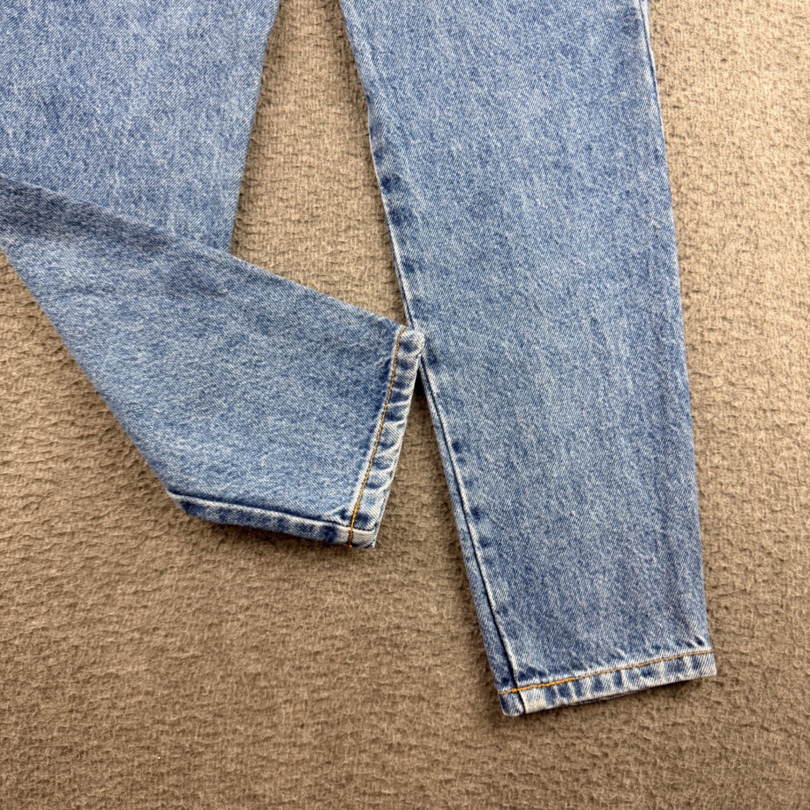 VINTAGE Bongo High Waisted Mom Jeans Blue Button Fly Tapered USA Women&rsquo;s Size 7