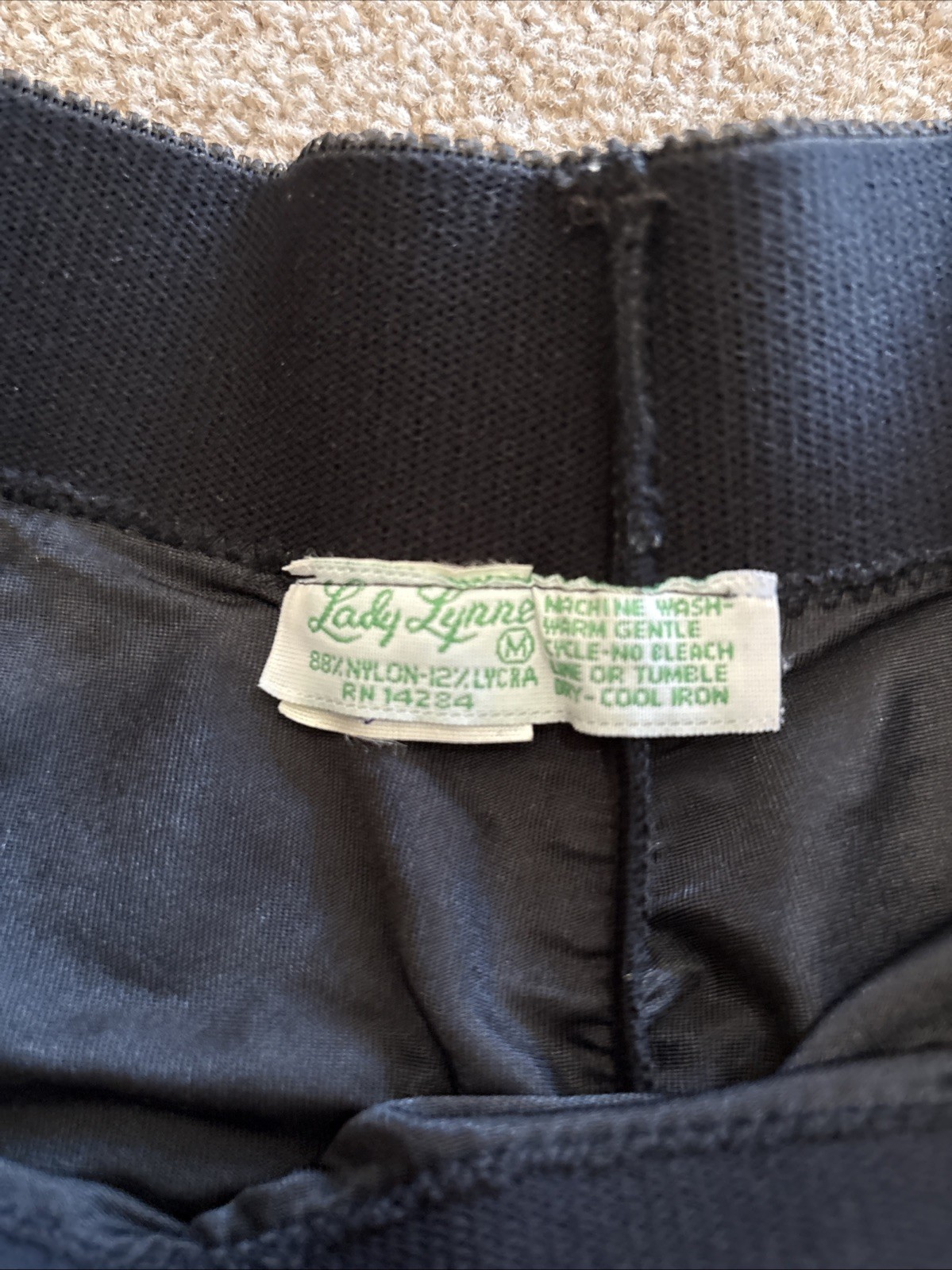 Lady Lynne Size Medium Black Half Slip