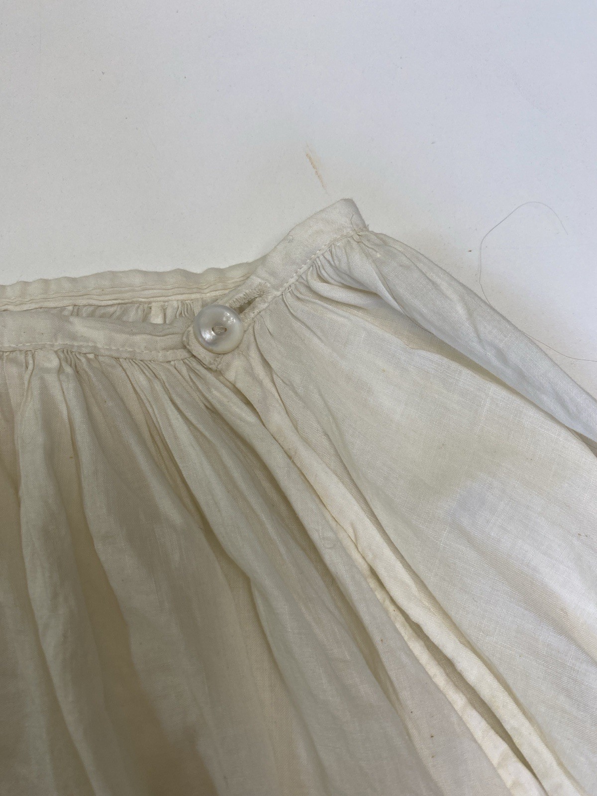Antique Edwardian XS Skirt French valenciennes Lace Long