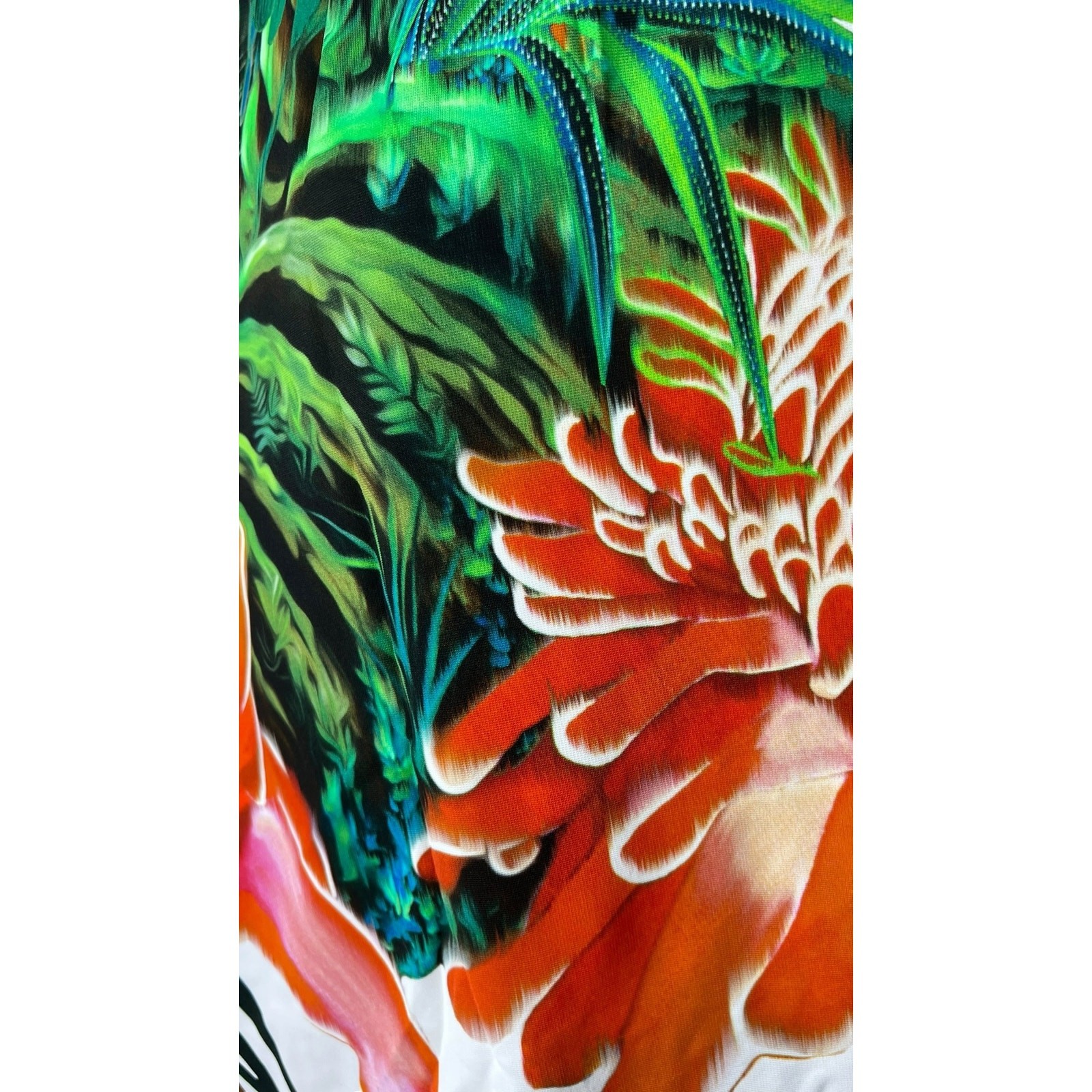 Roberto Cavalli Tropical Jungle Print Bodycon Dress 2010s
