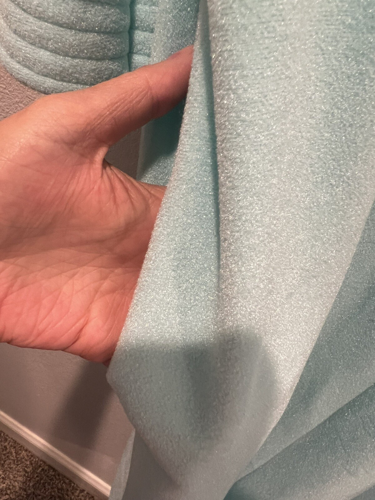 Vintage Vanity Fair Housecoat Light Blue Velour Robe Women’s Size 3XL V-Neck