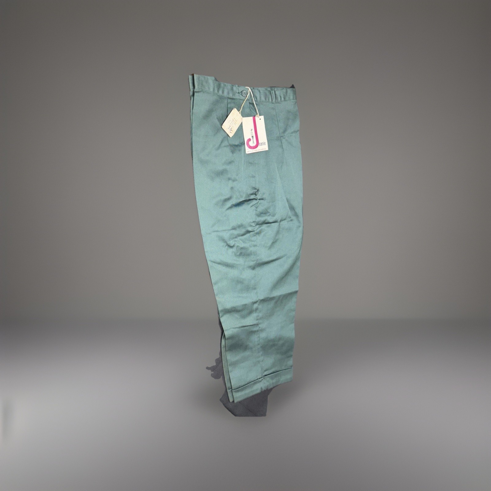 Vtg 60s Jeanie Blue Bell Cotton Pedal Pushers High Waist Capris