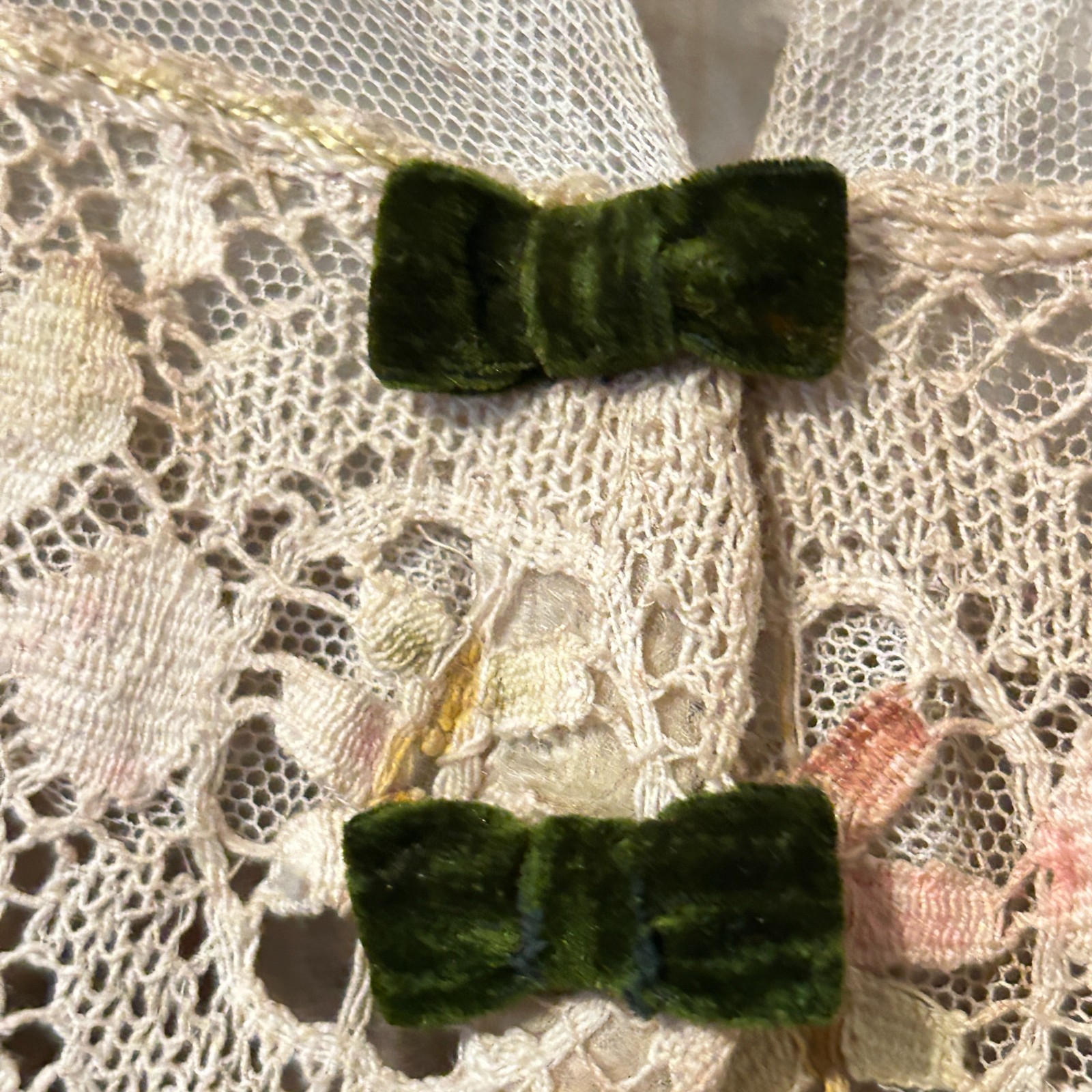 AS IS Study Antique 1890’s Victorian Gown Wool Lace Dress