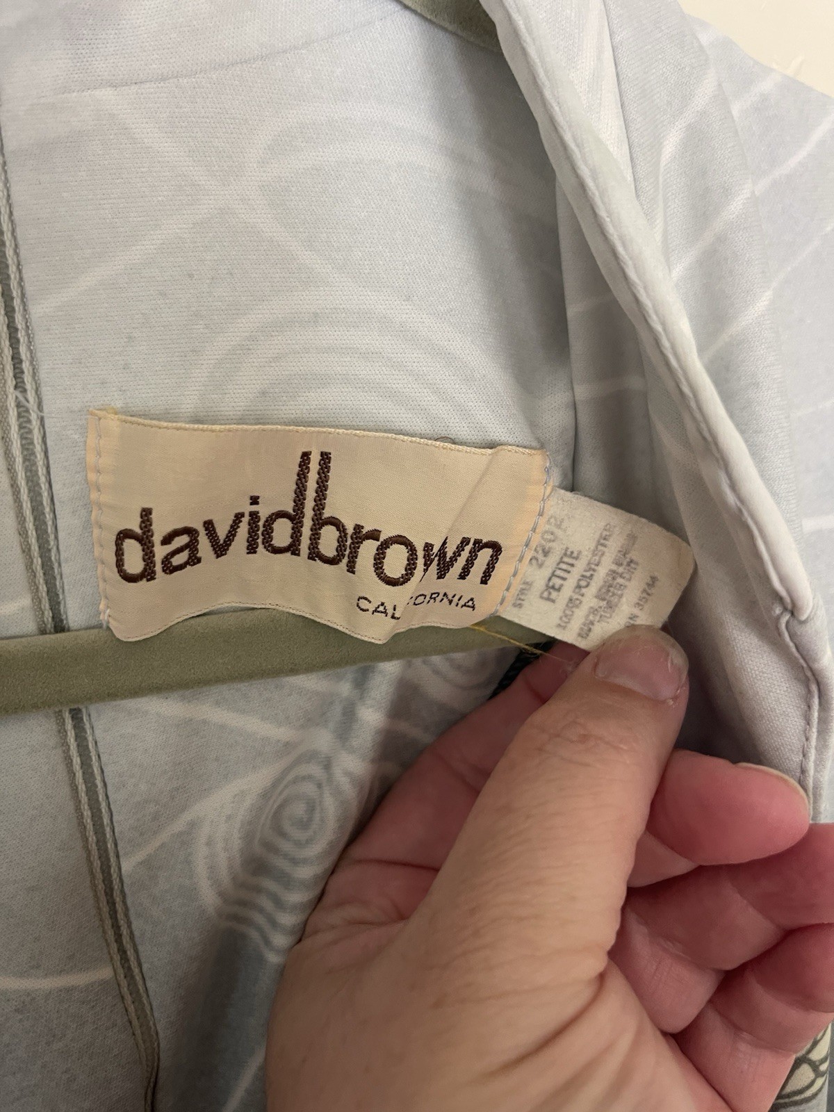 David Brown California Vintage Hostess Day Lounge Wear 70&rsquo;s/80&rsquo;s
