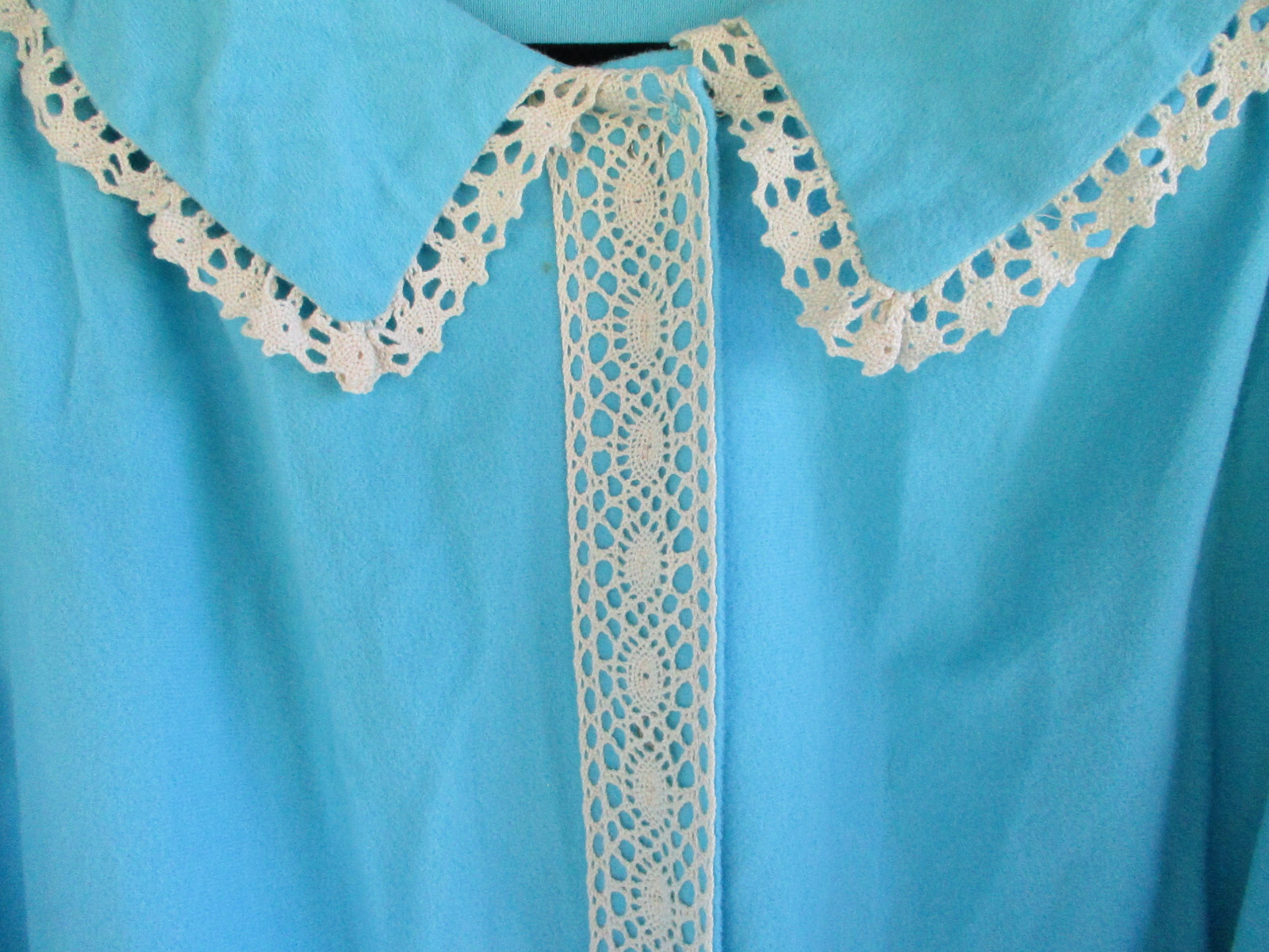 Women&rsquo;s Powder Blue Arnel Triacetate Nylon Snap Front Robe Long Size 18 Vintage
