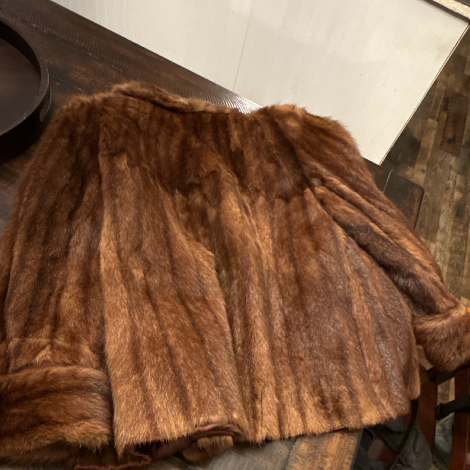 Stein&rsquo;s Memphis Exclusive Furriers Vintage Brown Fur Coat Regular Size