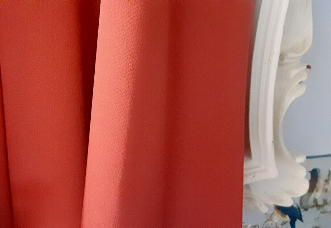 Donnkenny 1970s Orange NWT polyester Skirt AUTHENTIC VINTAGE 17/18 L A-Line Prop