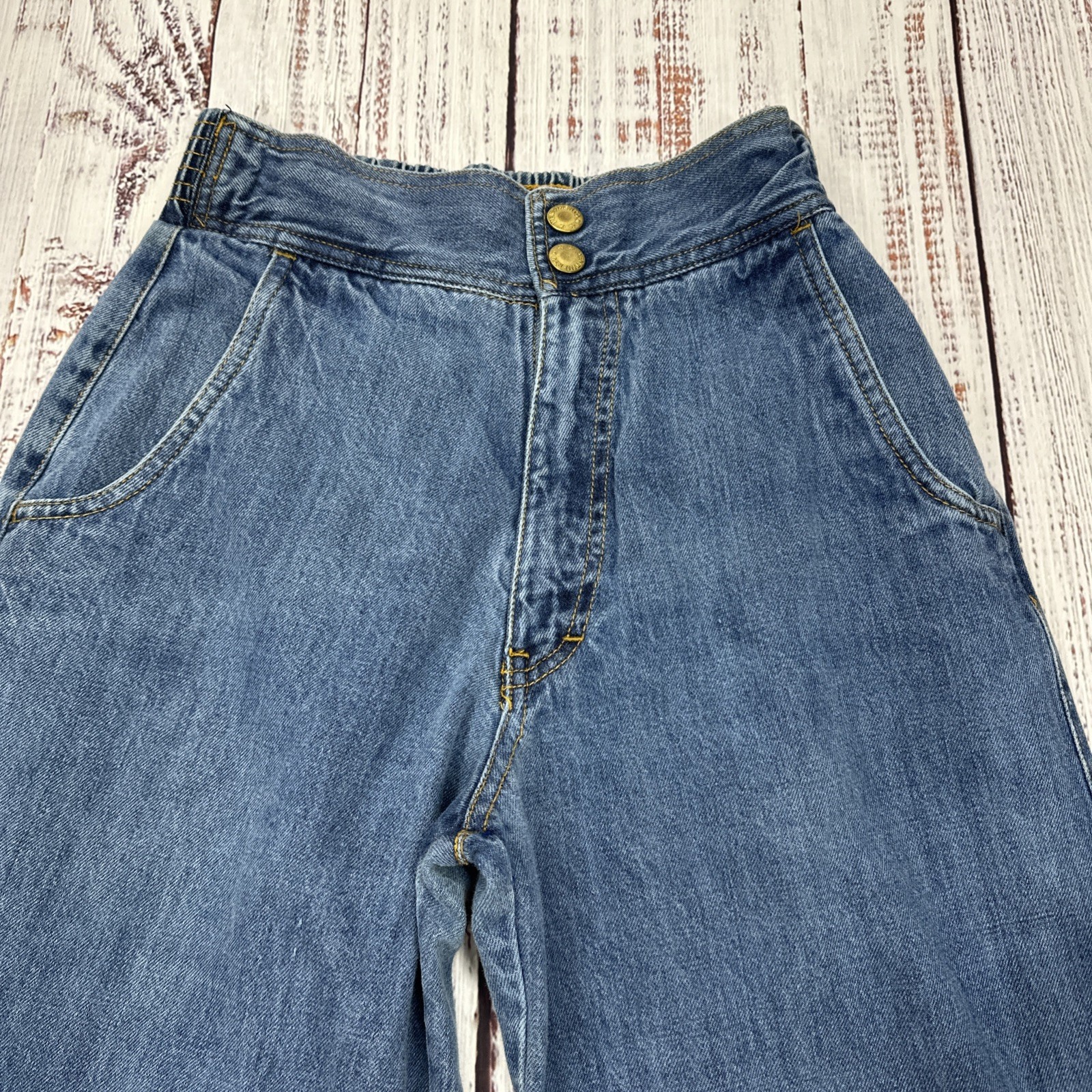 VTG 70’s Pentimento Bell Bottom Jeans Womens Sz 9(23×31) High Waist Stretch RARE