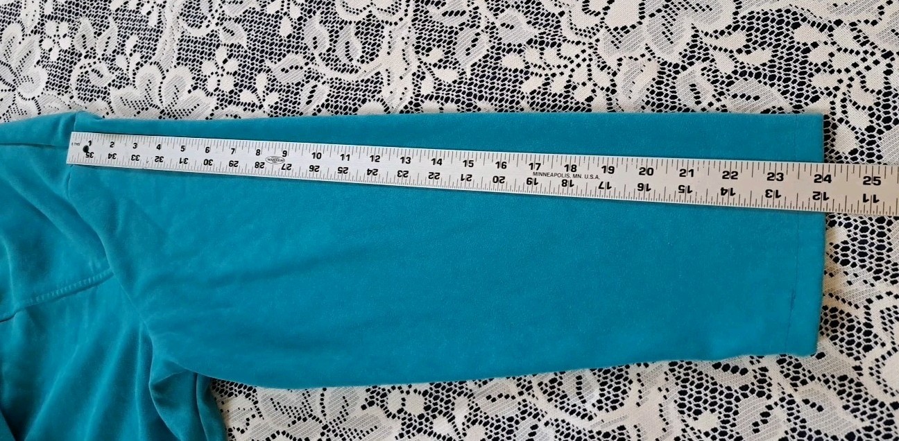 Apparenza Jacket 22W Turquoise & Black Faux Suede Button Front 1990s Vintage