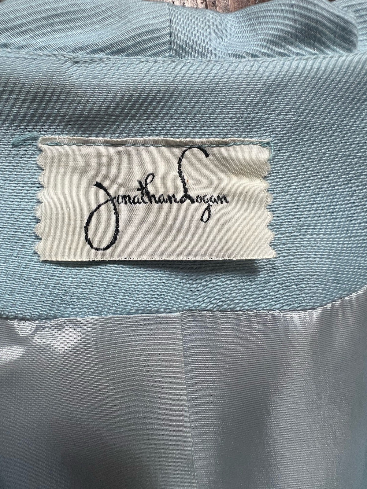 Jonathan Logan 1950s 2 piece shift Dress & Bolero powder Blue size 4 *see note