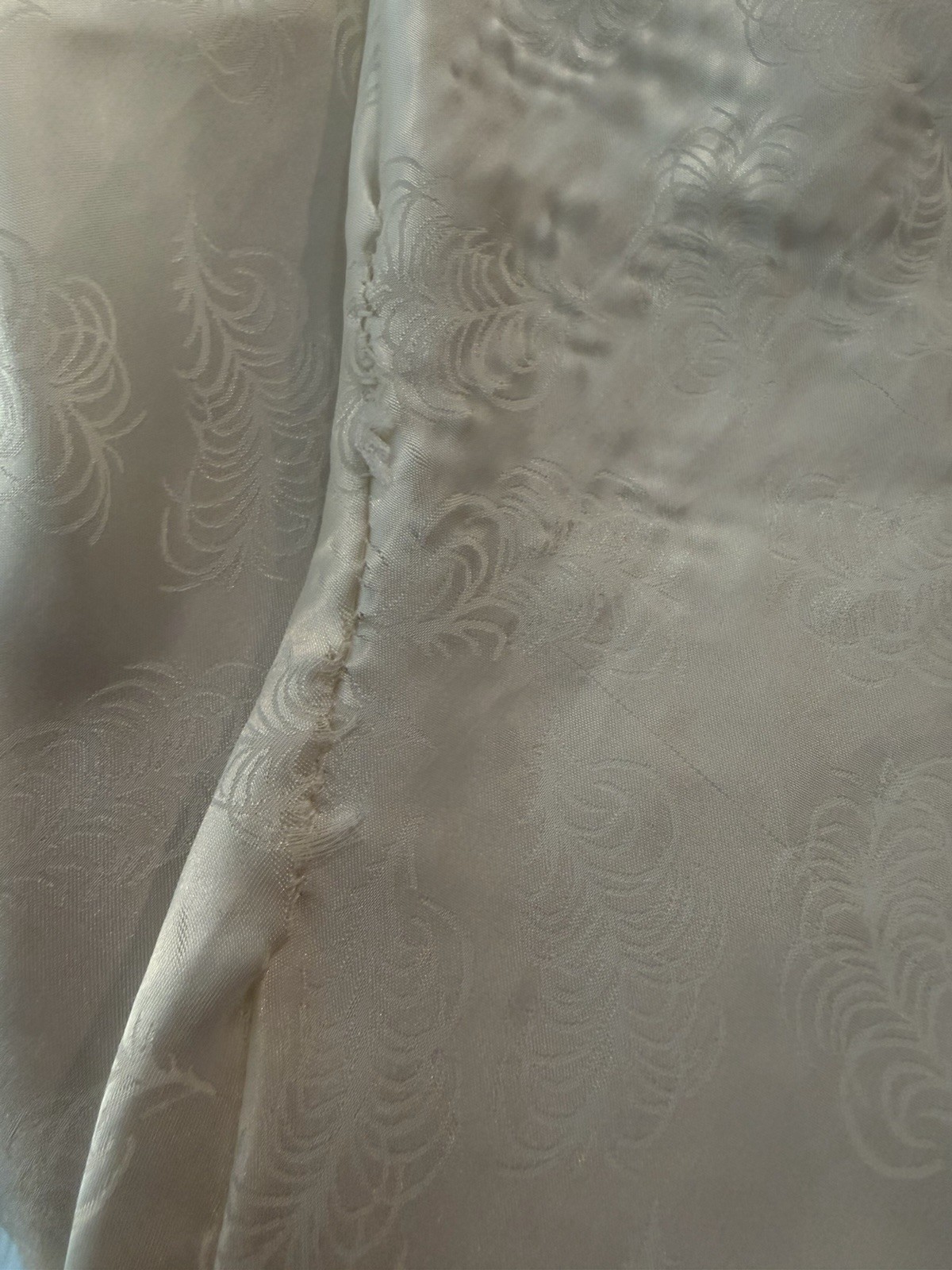 Vintage 60s-70s Barbizon Slip Nightgown Size Medium Lace Trim Cream Color