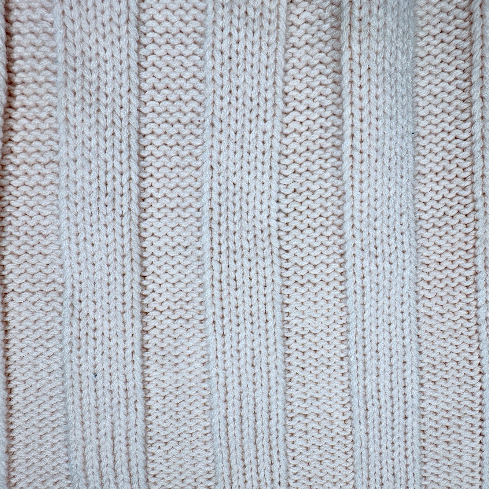 Prezzia Vintage Chunky Cropped Light Peach Sweater 1980’s Women Large