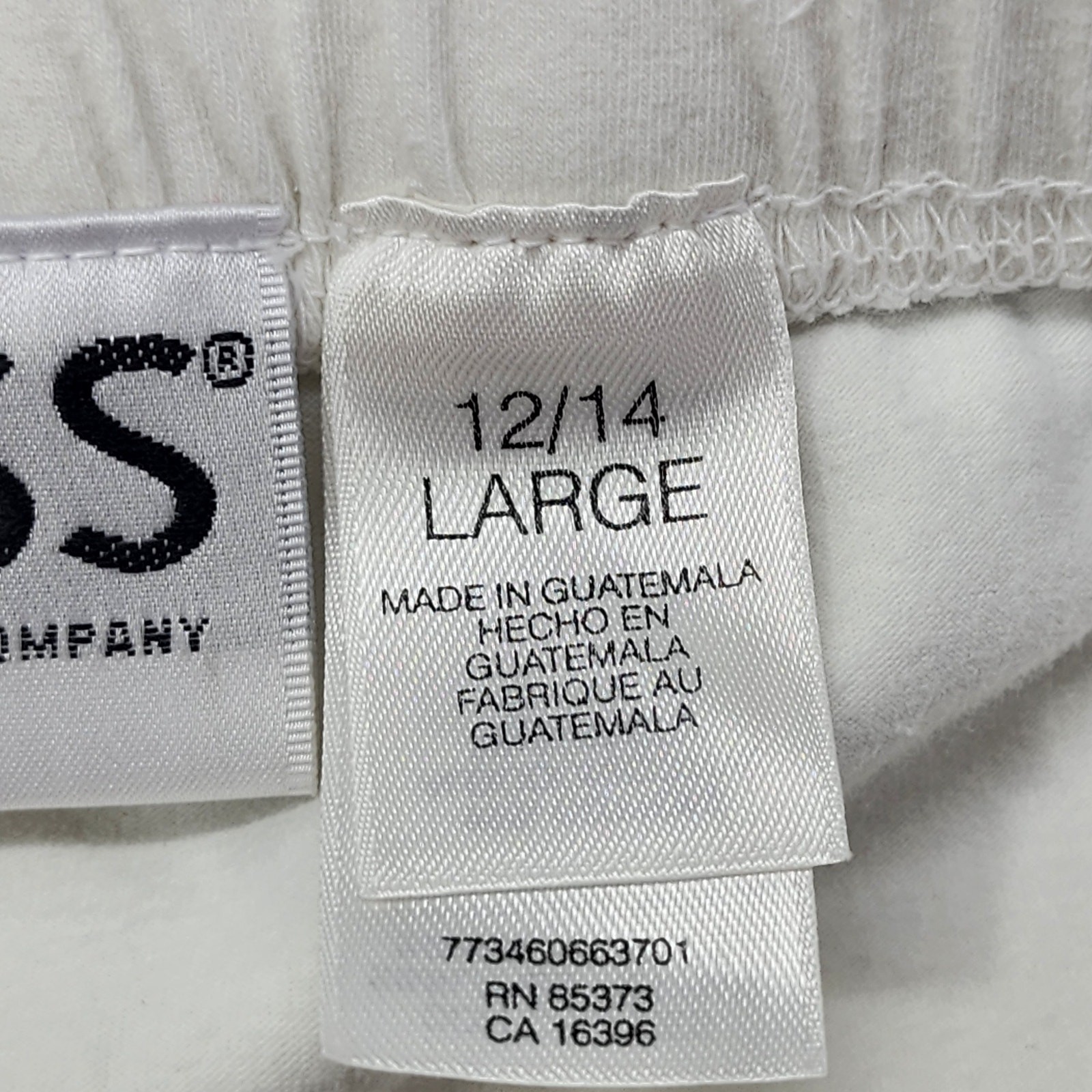 Vintage Russ Liz Claiborne Skirt Womens L 12/14 White Pull On Midi Back Slit