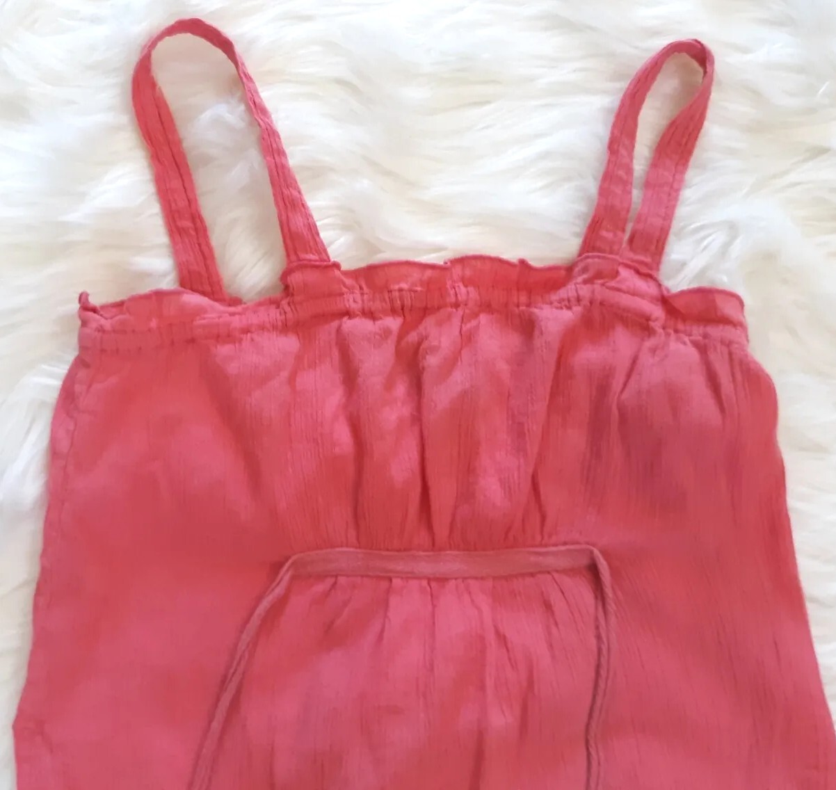 Vintage Wet Seal Split Side Tank Top Women&rsquo;s Size Small Coral Pink Y2K