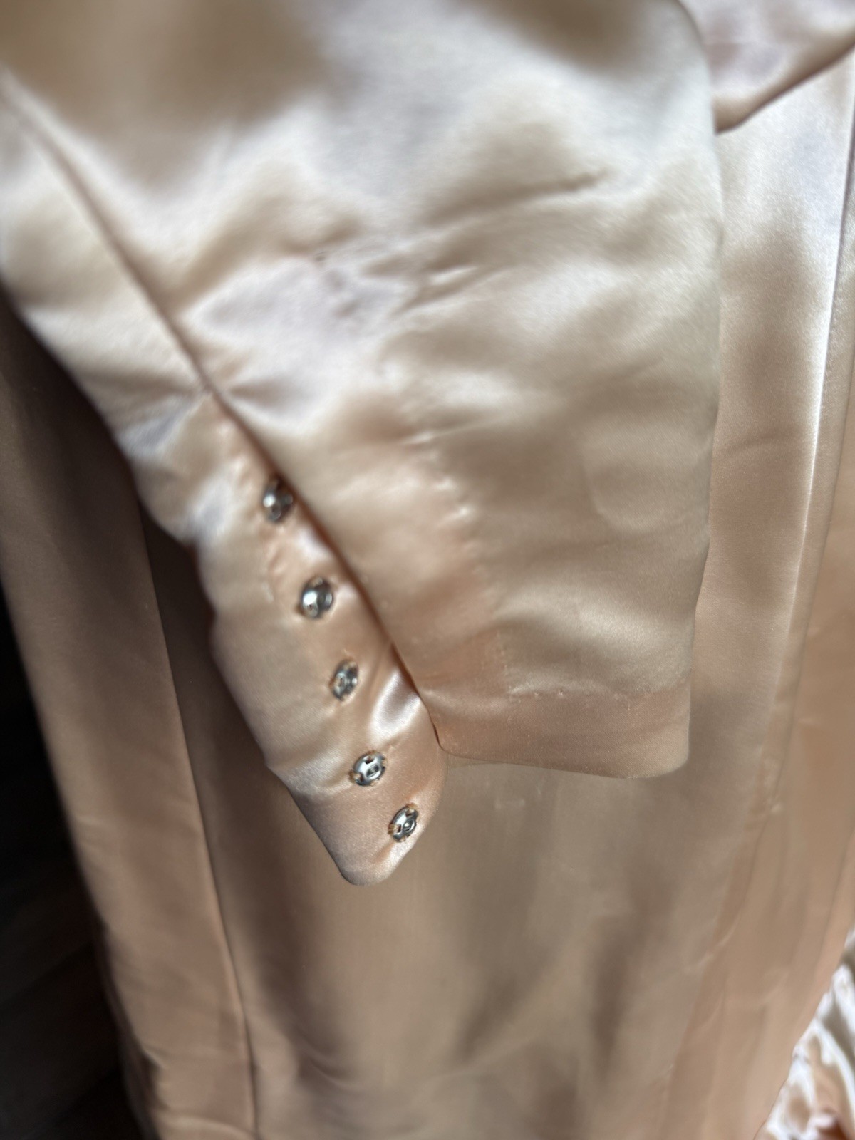 Original Late 1930s Early 1940s Paramount Studios Satin Glamour Gown Dress 30s